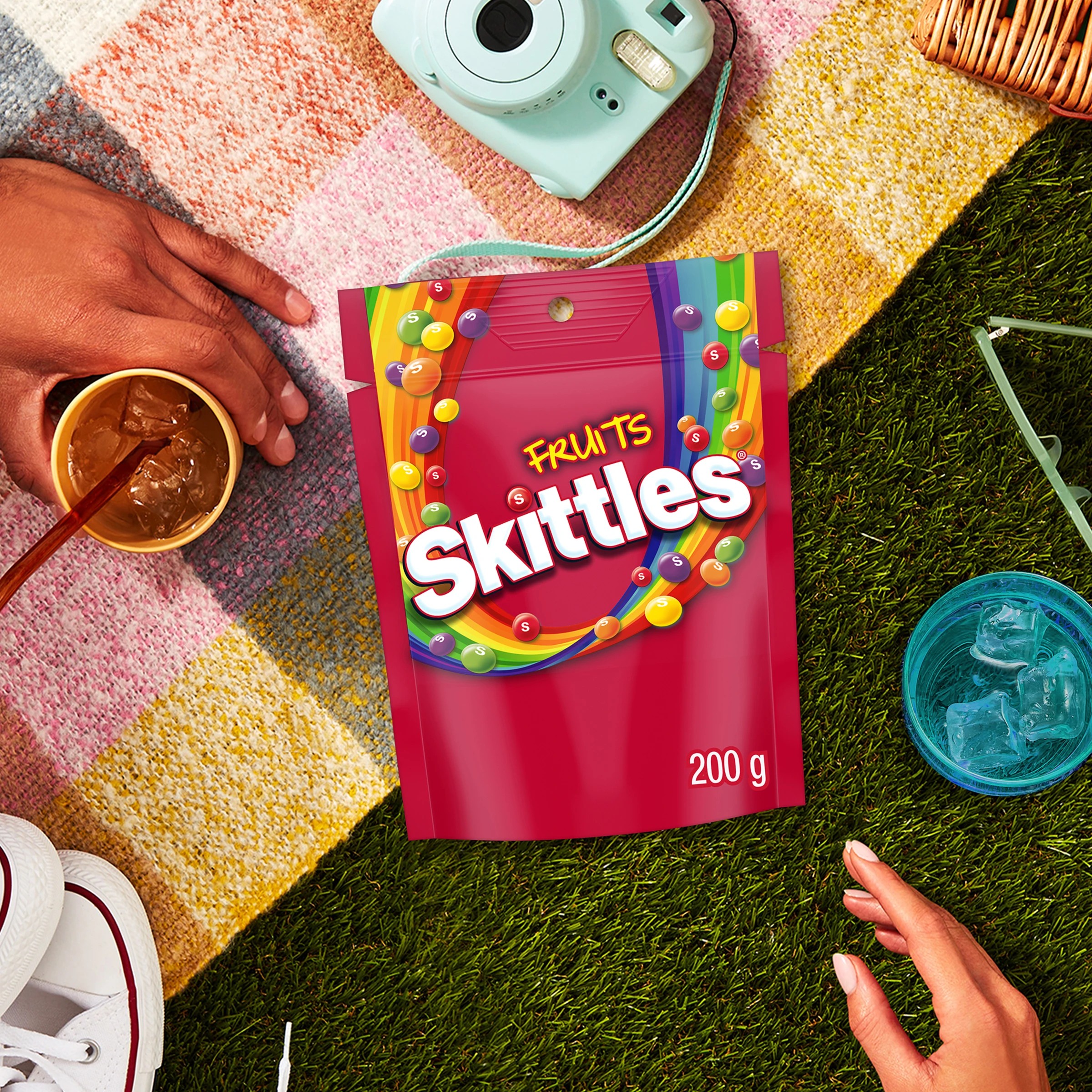 6 Skittles Fruits Chewy Lollies Snack and Share Bag 200g, 6 of 6