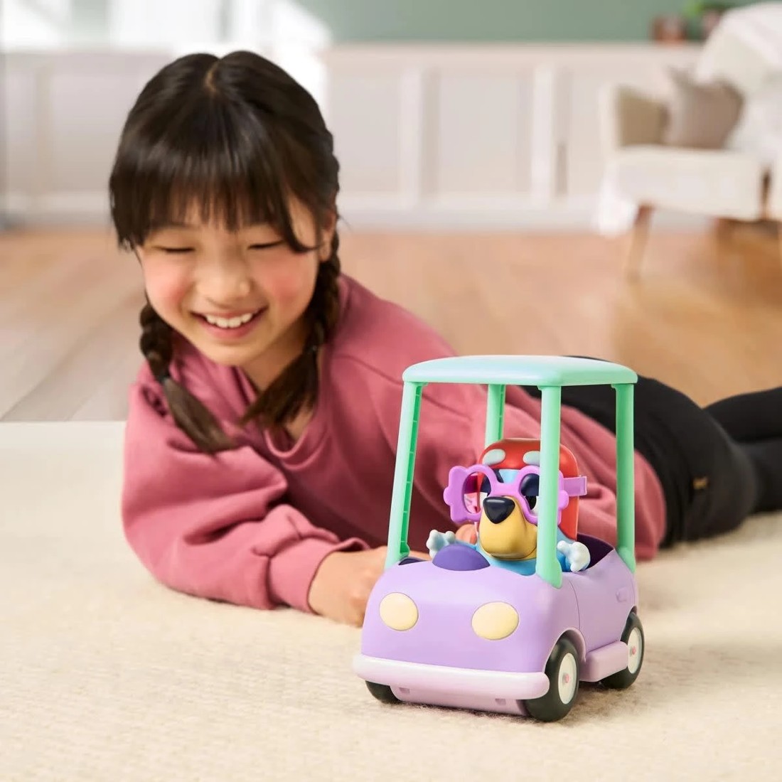 6 Bluey: Chat Mates Figure & Vehicle - Grannies Car with Janet, 6 of 10