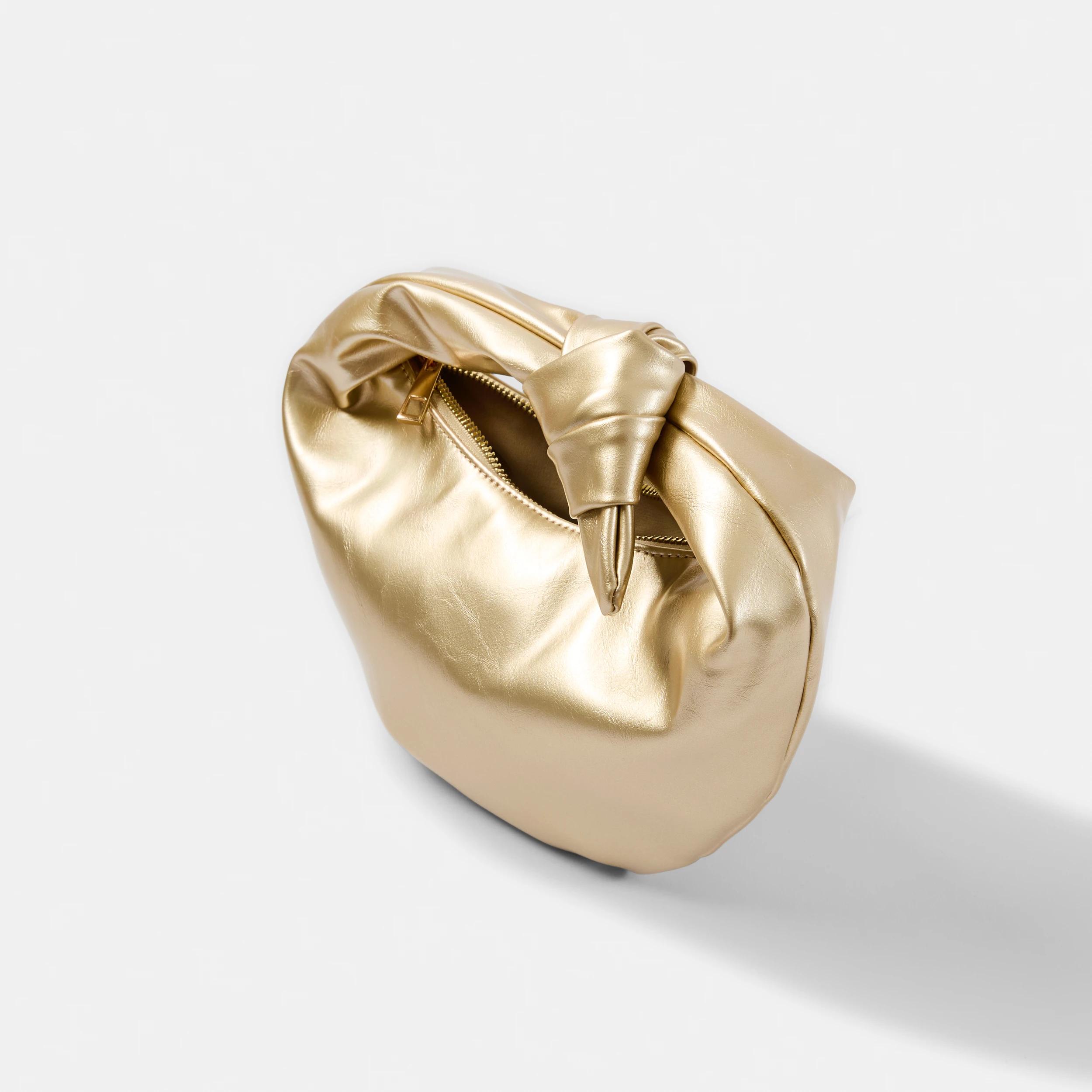 4 Mini Knot Clutch Gold, 4 of 7
