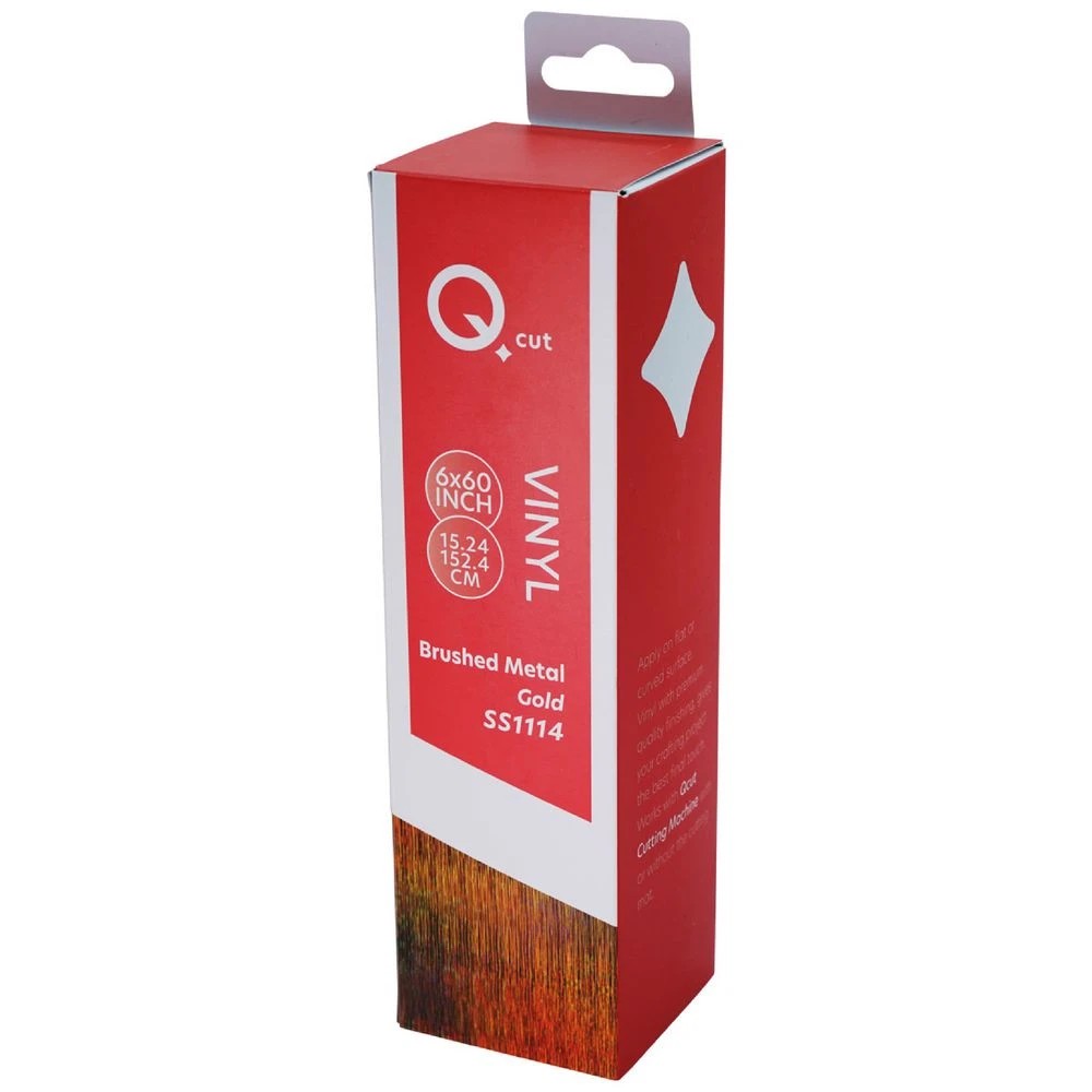 1 Qcut Specialty Vinyl Gold Brushed, 1 of 3