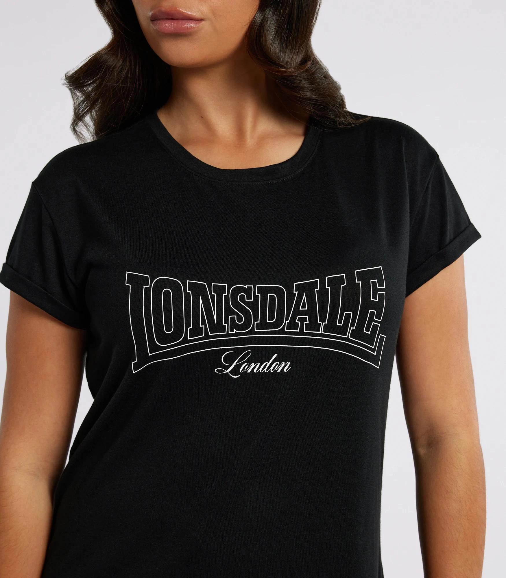 2 Lonsdale Silver Marle Malden T-shirt - Lonsdale London BLACK, 2 of 5
