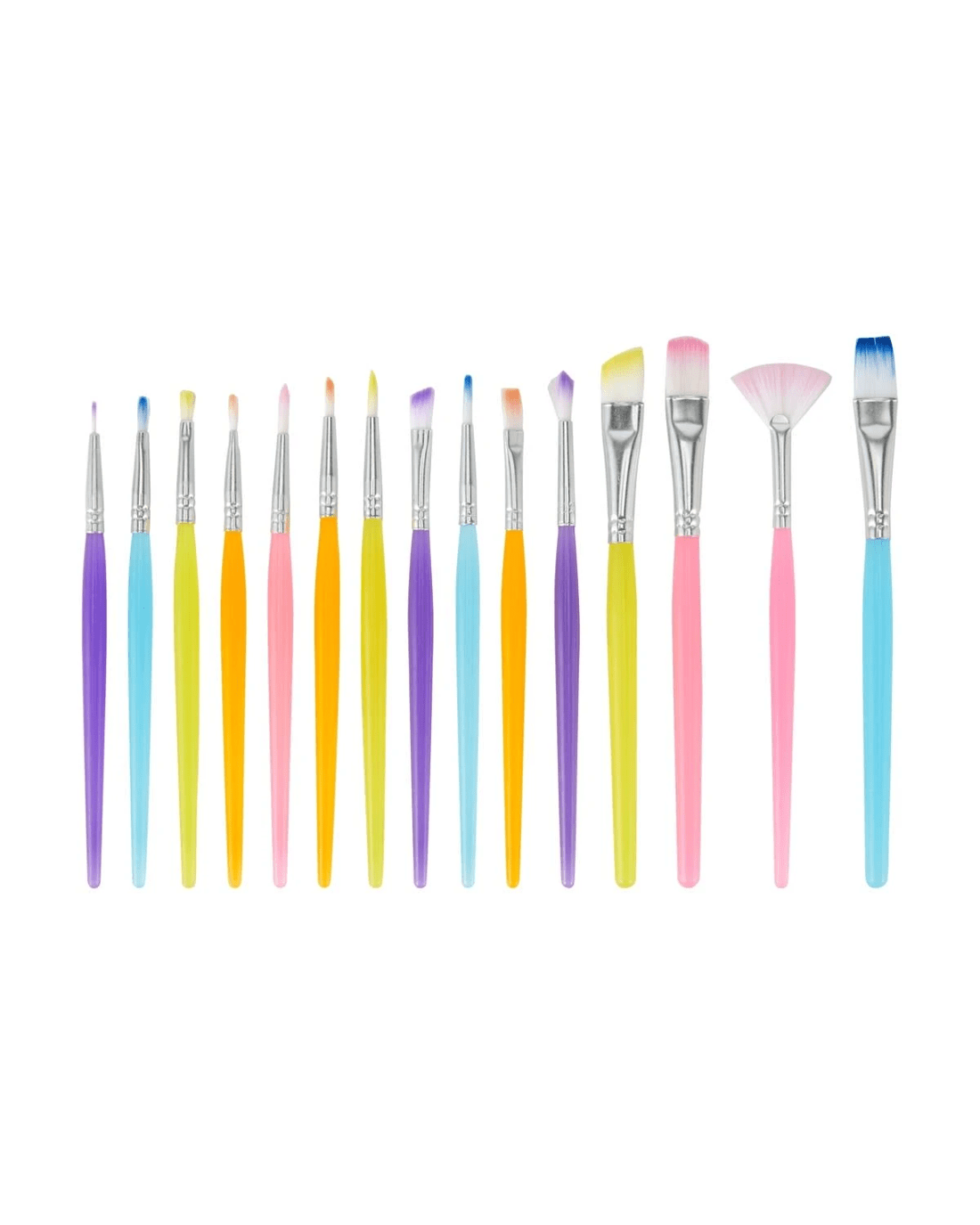 2 15 Piece Jelly Handle Paint Brush Set, 2 of 3