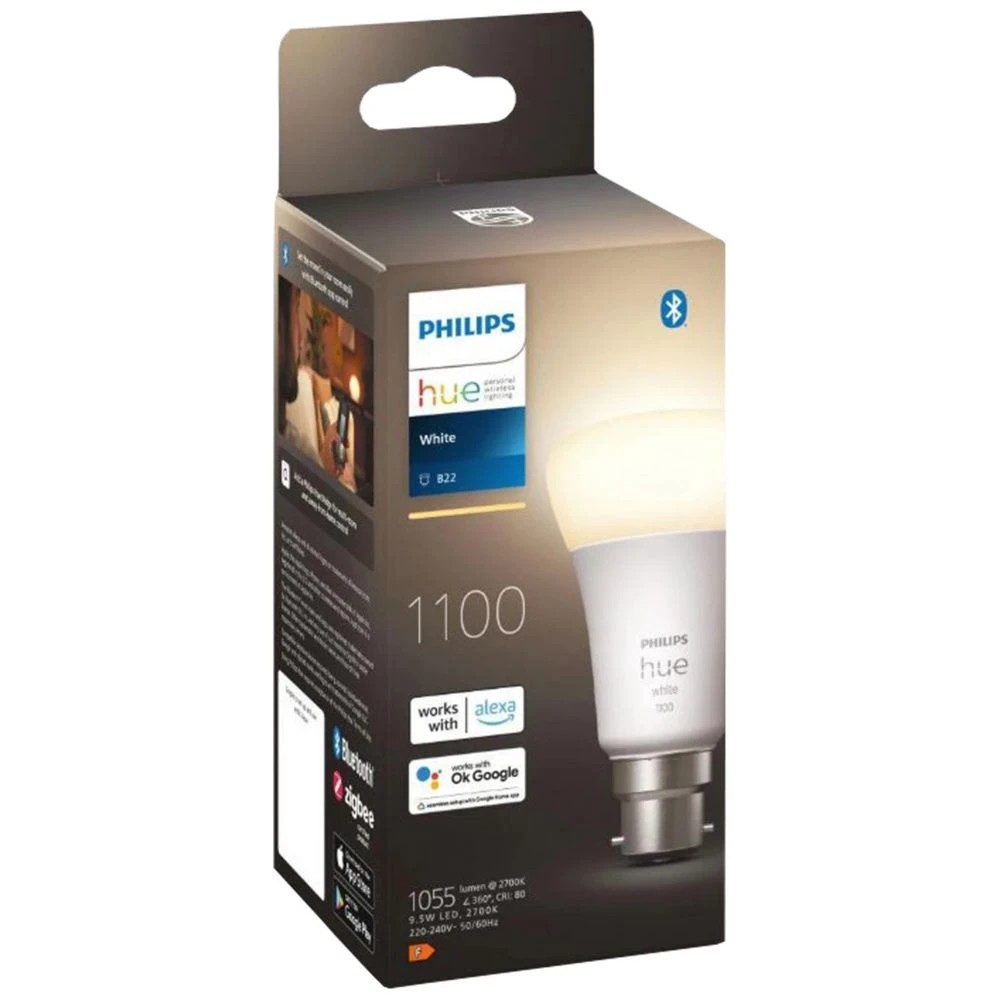 2 Philips Hue White 9.5W B22 Smart LED Bulb, 2 of 2