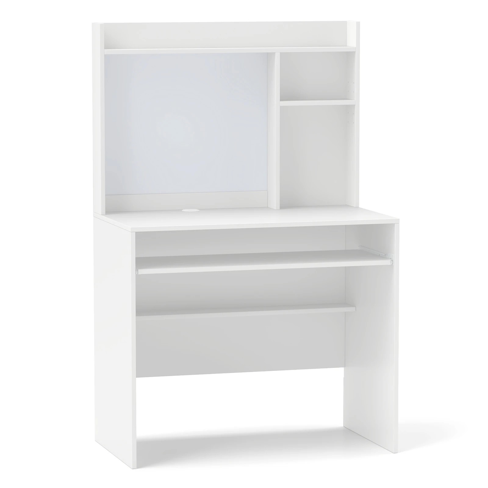 1 Costway Computer Desk w/Bulletin Board Keyboard Tray & Storage Shelf Home Office Table, 1 of 3