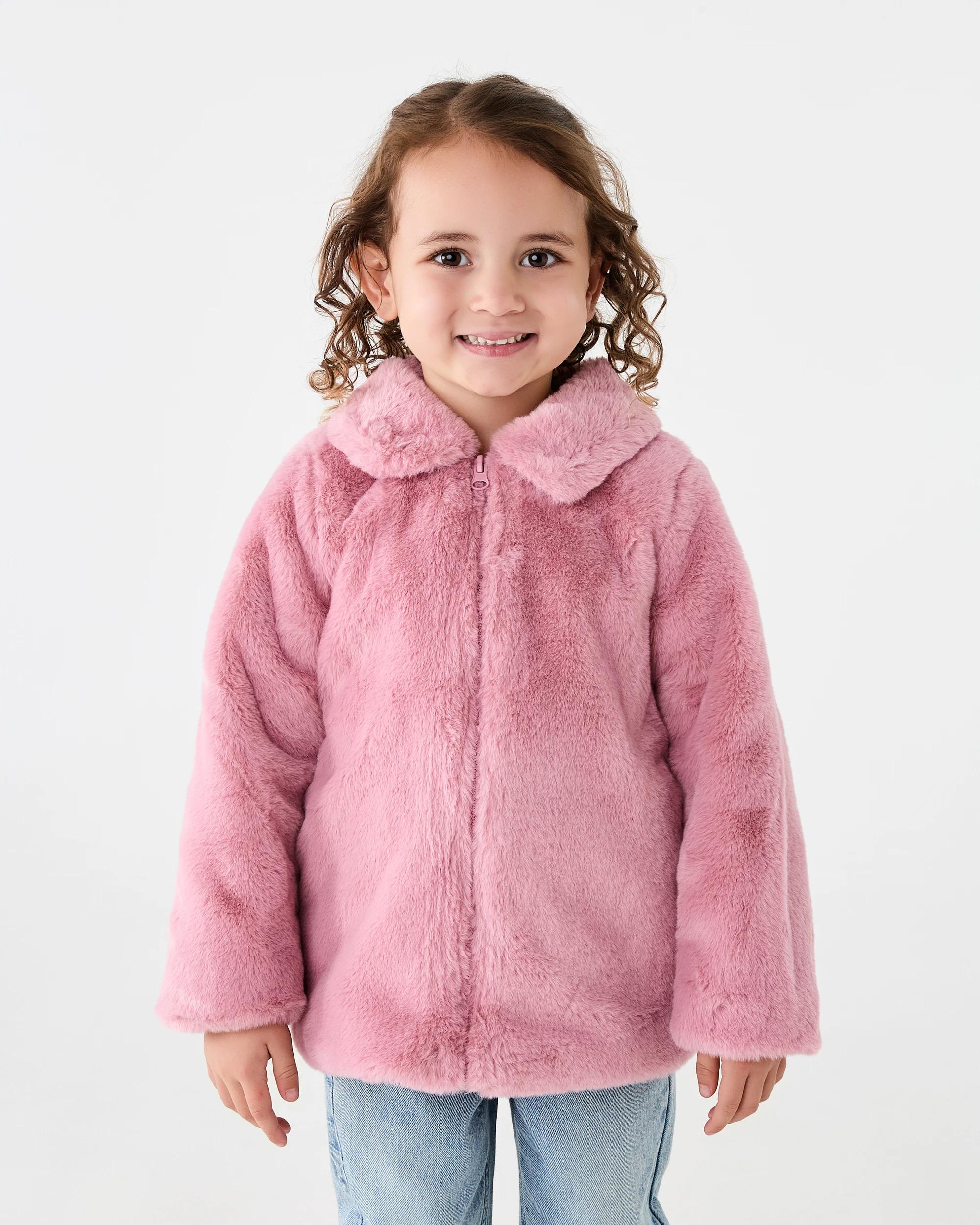 2 Faux Fur Jacket Fox Pink, 2 of 8