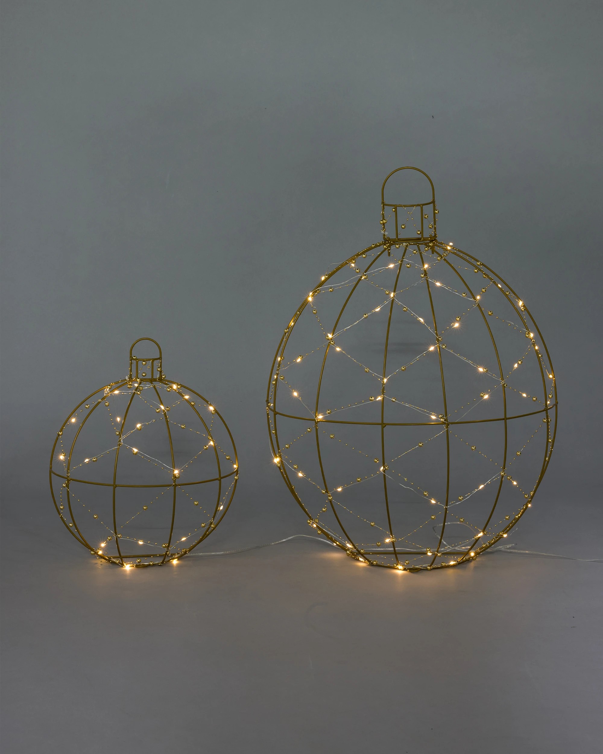 1 2 Pack Solar Powered LED Light Up Baubles, 1 of 8