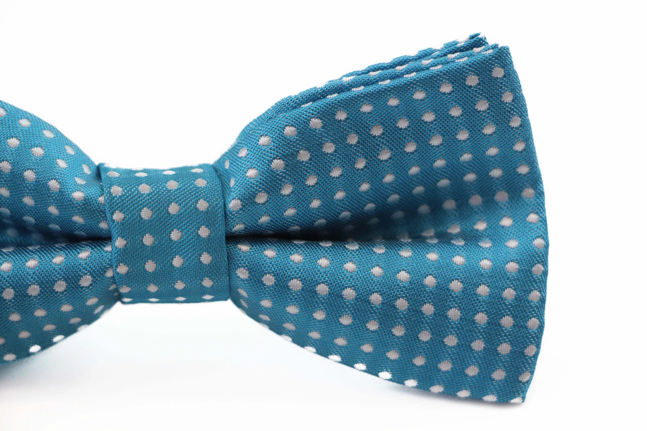 3 Zasel Boys Turquoise Bow Tie With White Polka Dots - Multi, 3 of 5