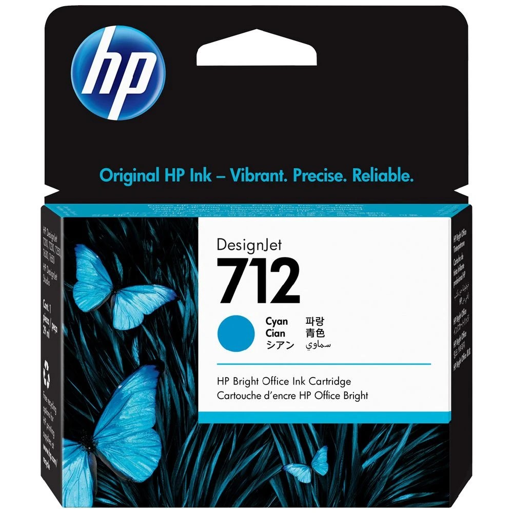 1 HP 712 DesignJet Ink Cartridge Cyan 29mL, 1 of 6