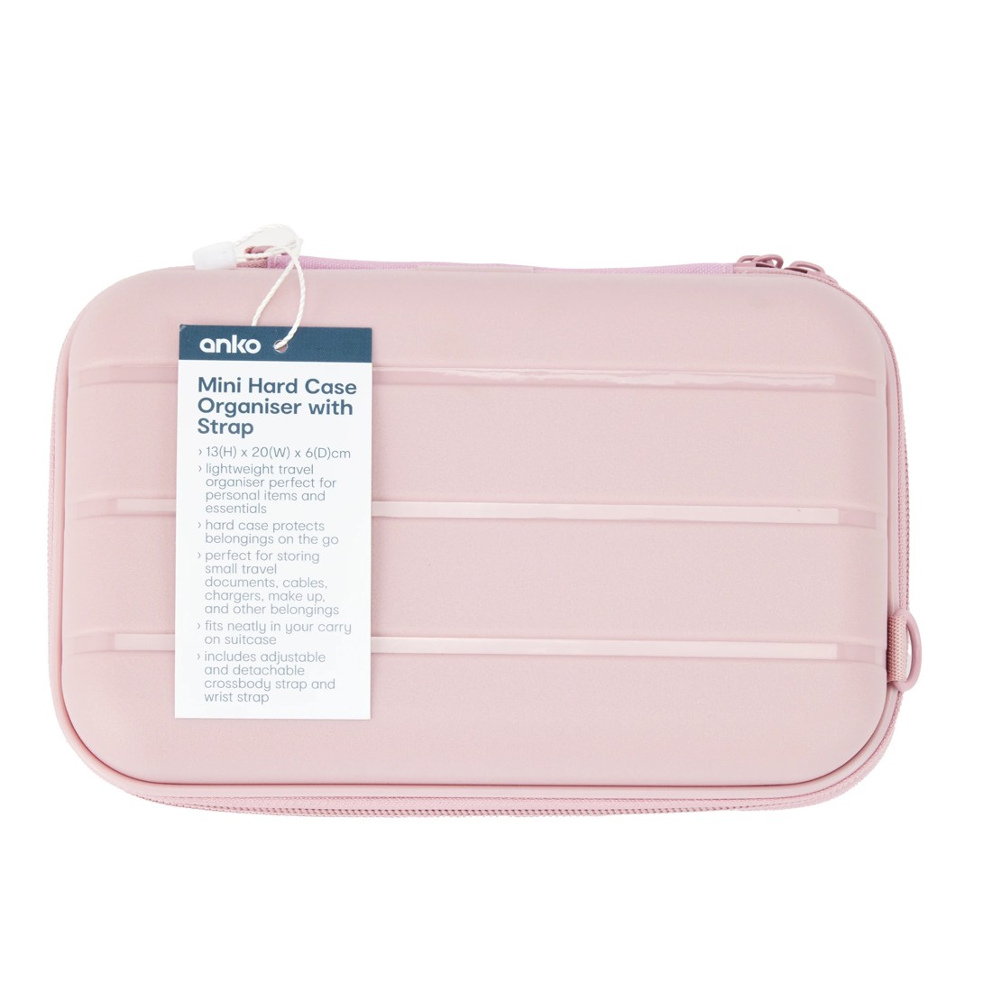 10 Mini Hard Case Organiser with Strap - Pink, 10 of 10