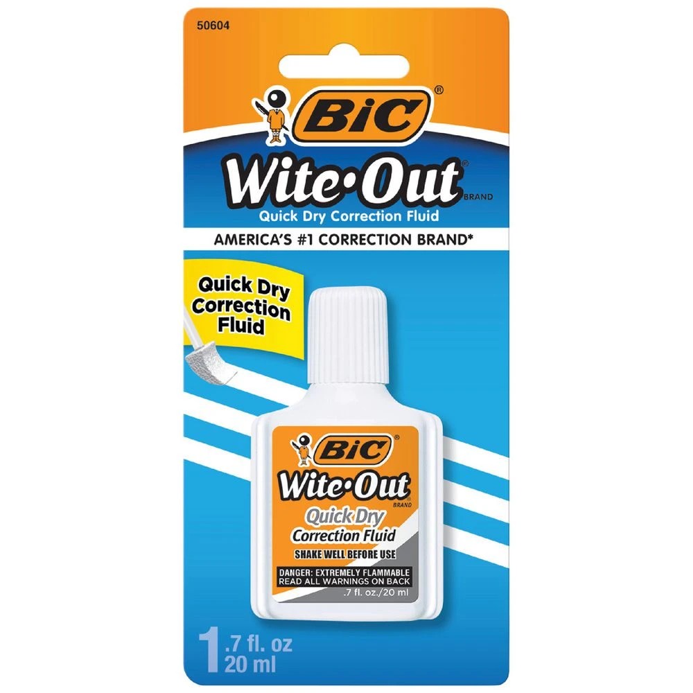 1 BIC Wite-Out Plus Quick Dry Correction Fluid 20mL, 1 of 5