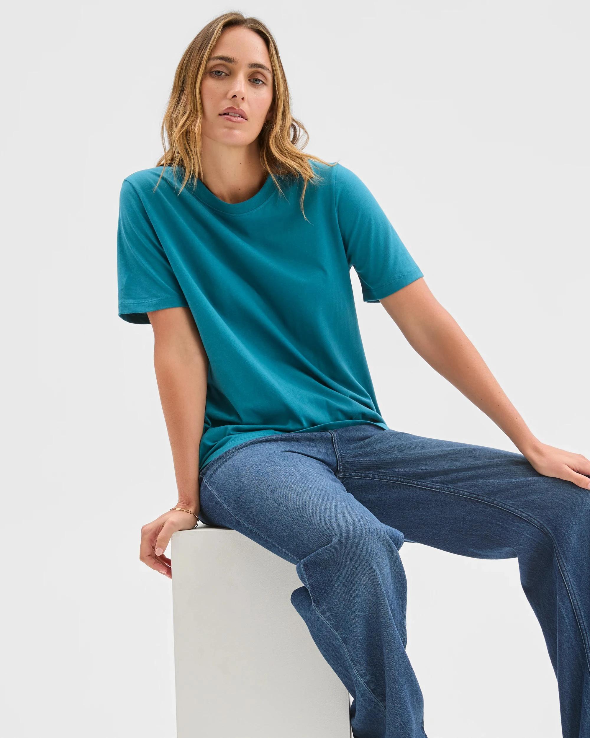 2 Target Australian Cotton Classic T-Shirt PETROL, 2 of 6