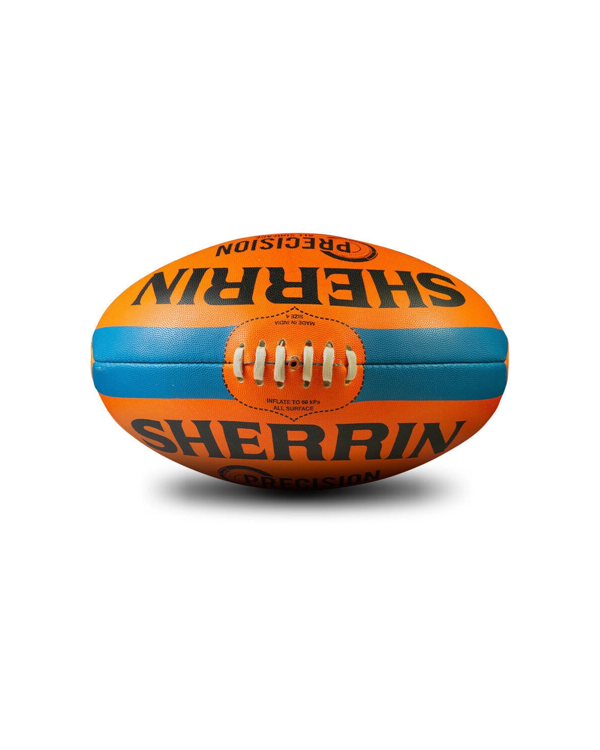3 Sherrin Precision AFL Training Football 2 Pack Size 5 Synthetic Rubber - Orange, 3 of 4