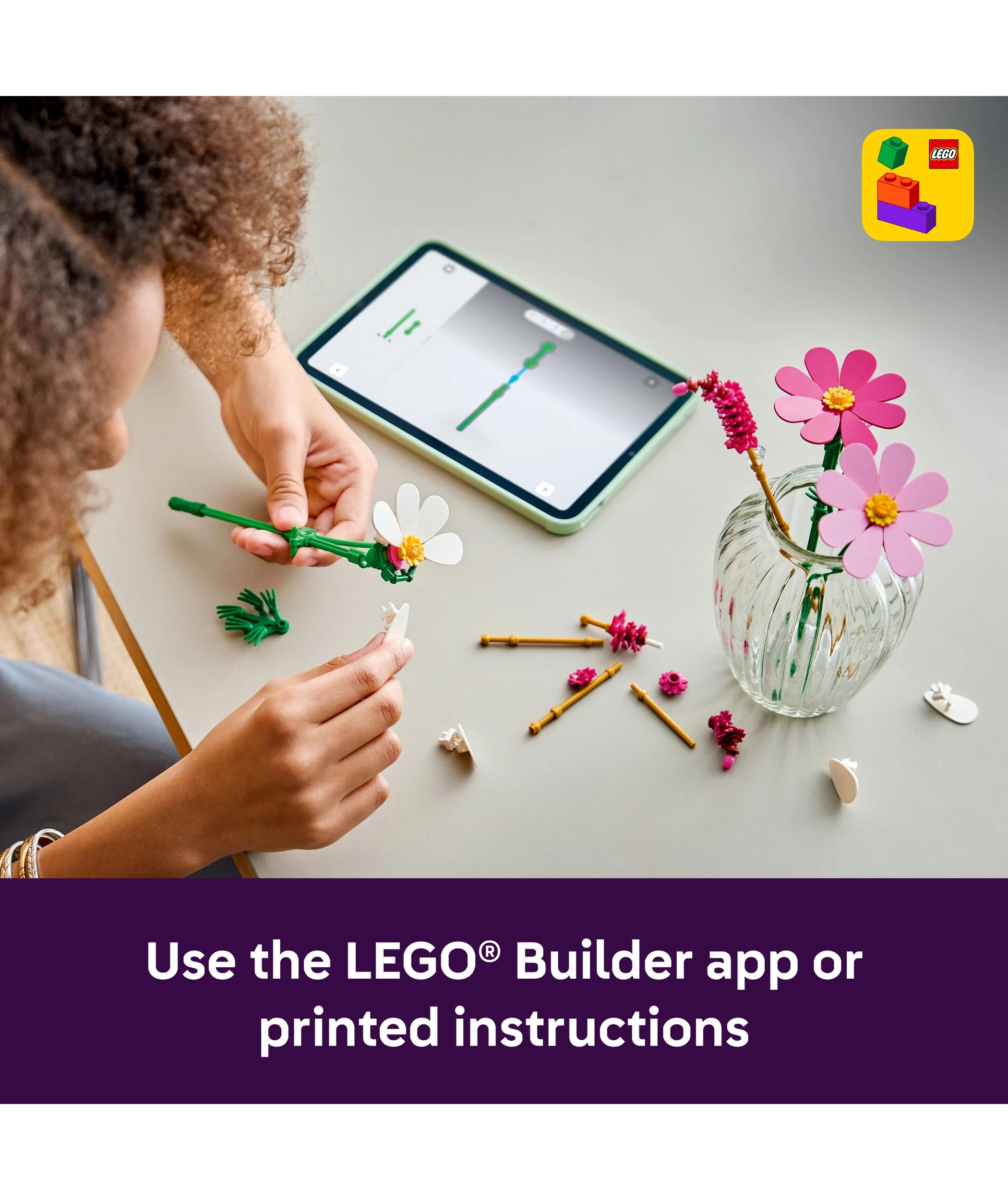 6 LEGO Botanicals Cosmos Flowers 11514, 6 of 9