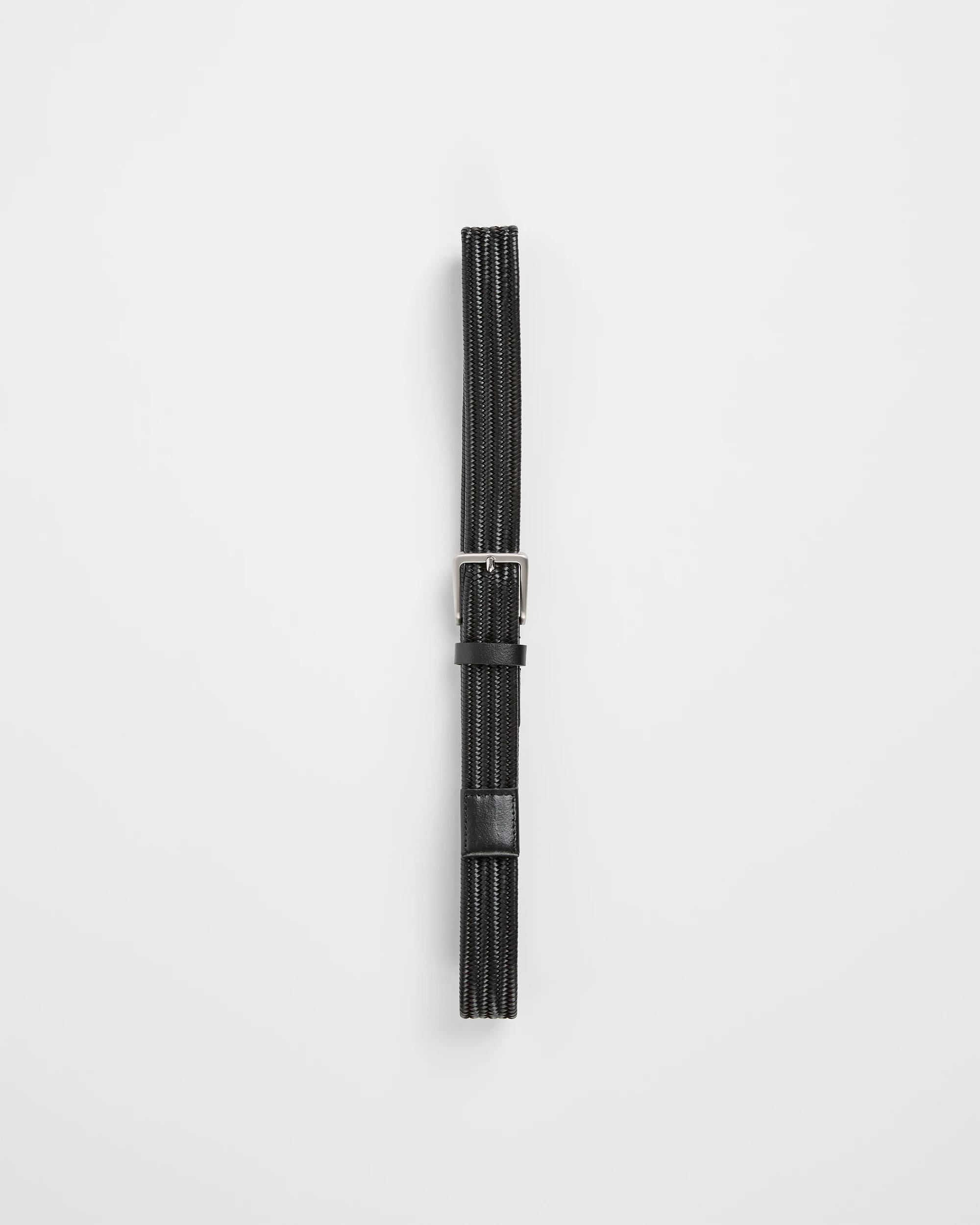 5 Target Leather Woven Stretch Belt BLACK, 5 of 5