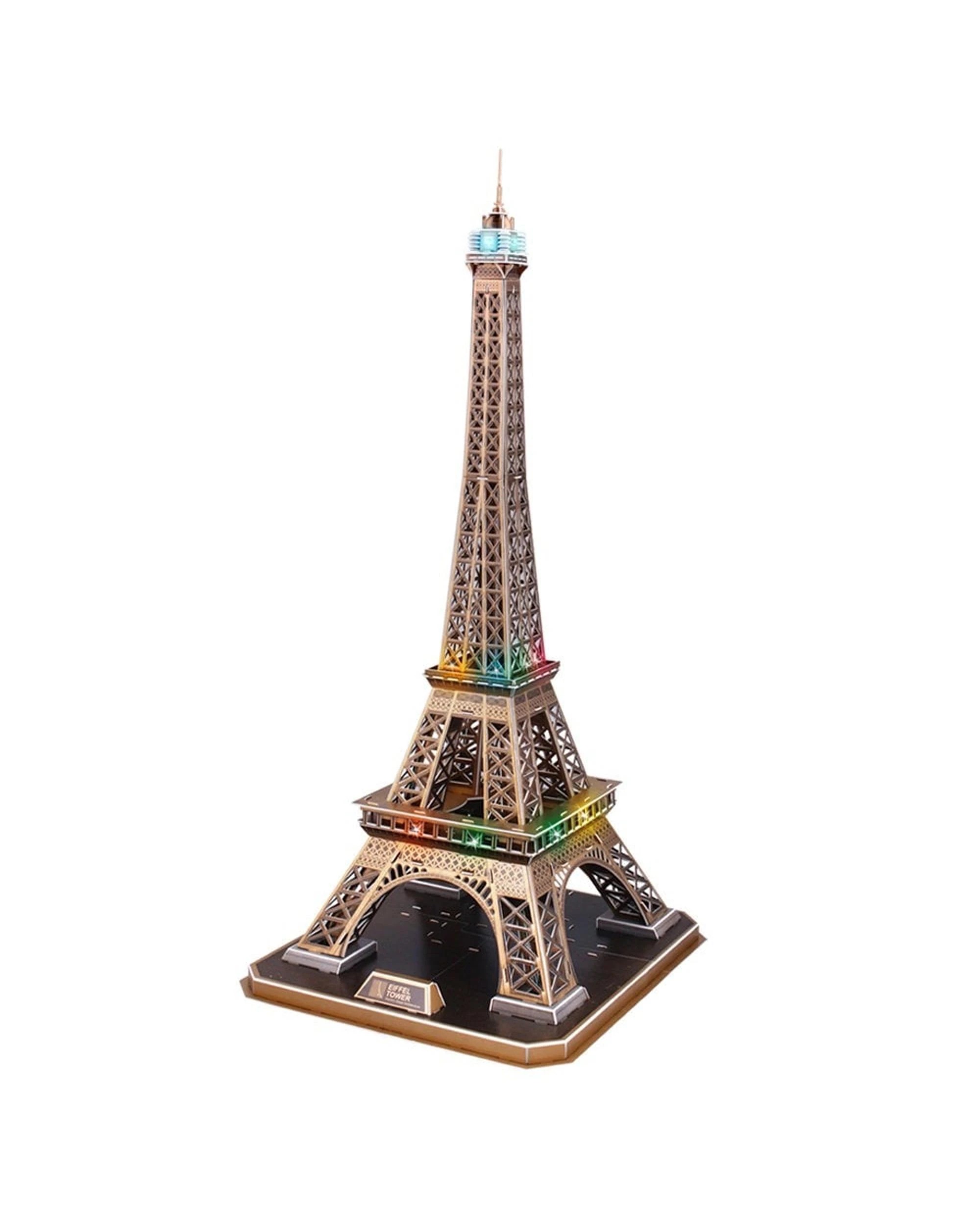 3 CubicFun LED Eiffel Tower 84 Piece 3D Puzzle Model Kit, 3 of 3