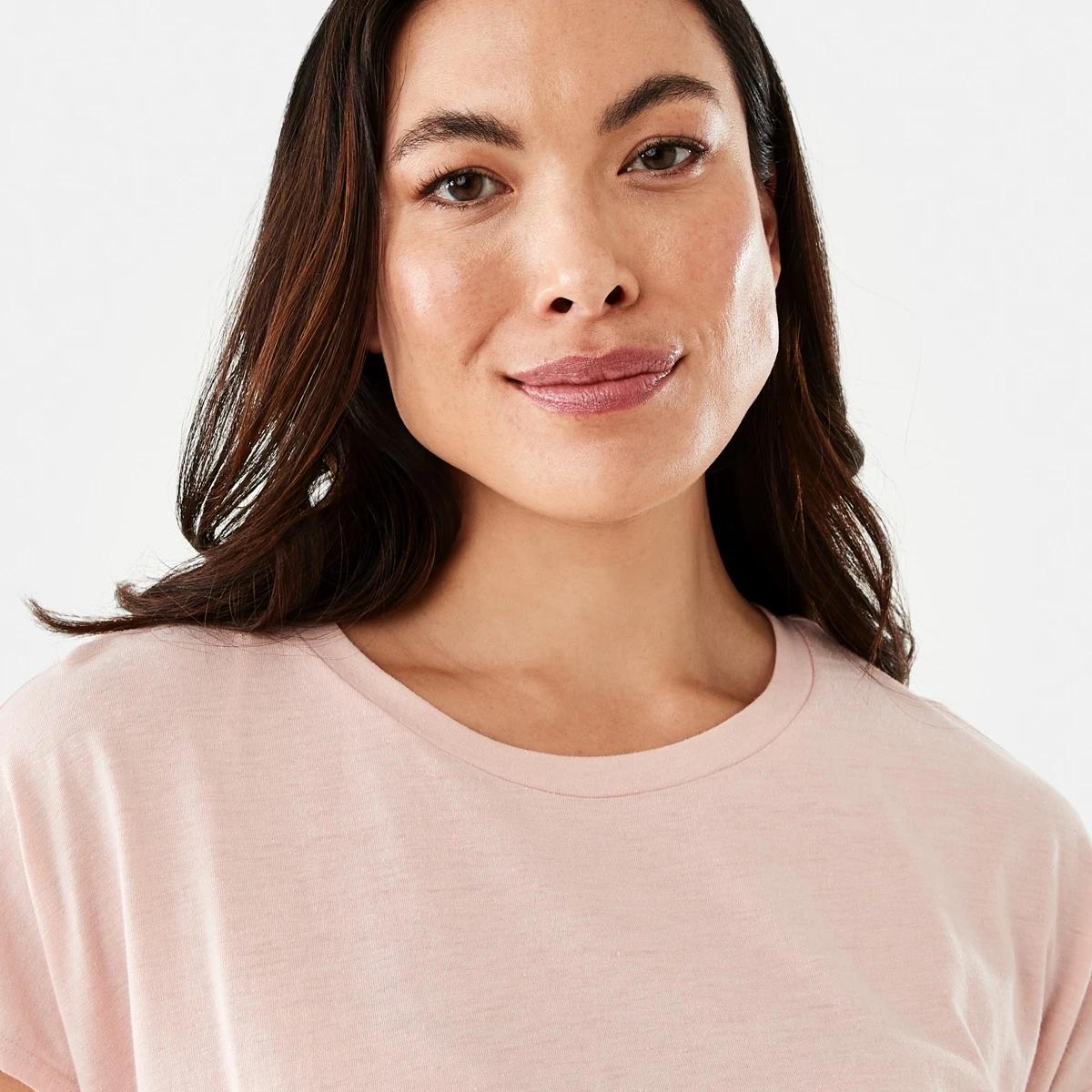 4 Extended Sleeve Slub T-shirt Rose Pink, 4 of 6
