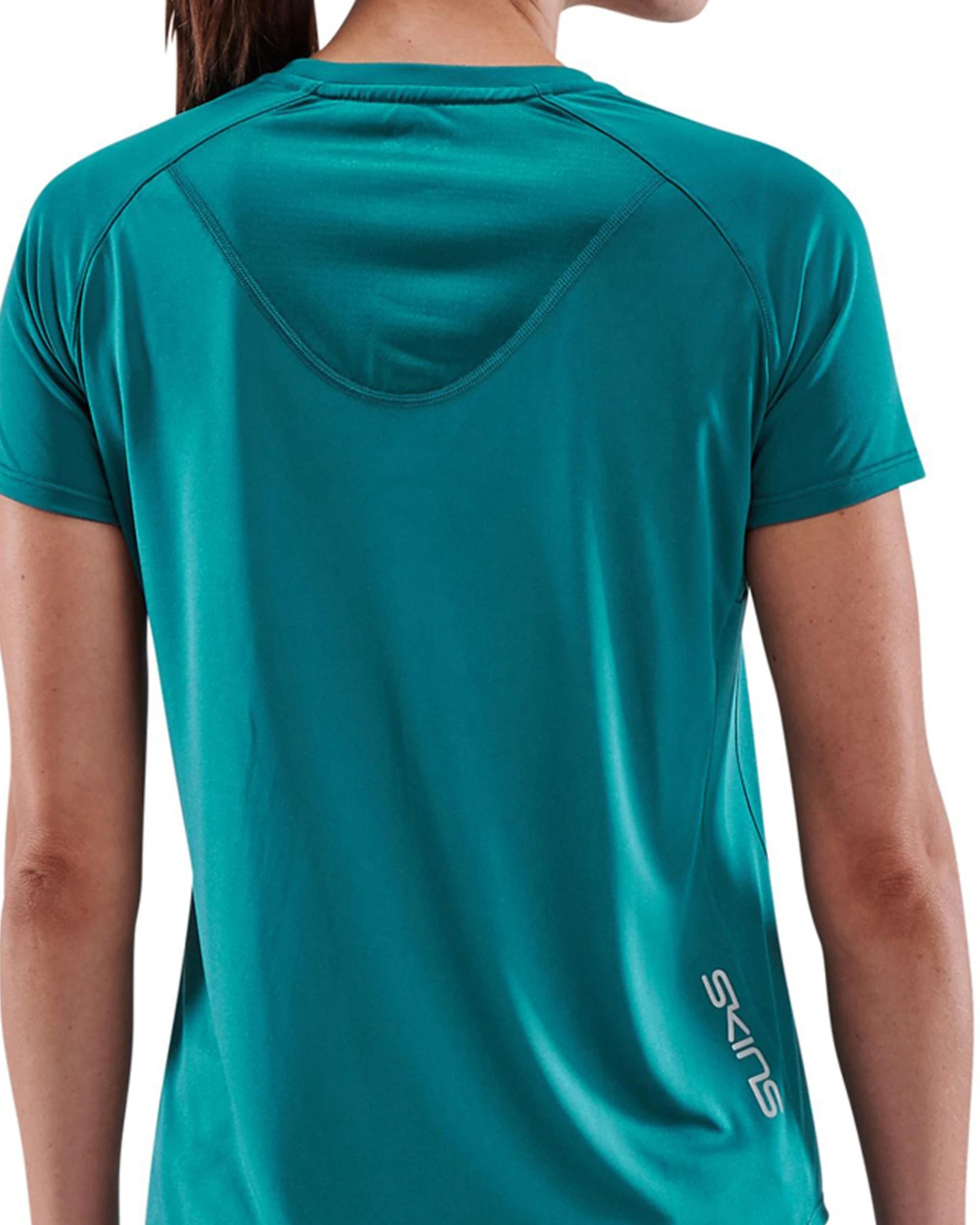 3 SKINS Compression Series-3 Women's SS Top Activewear TEAL, 3 of 4