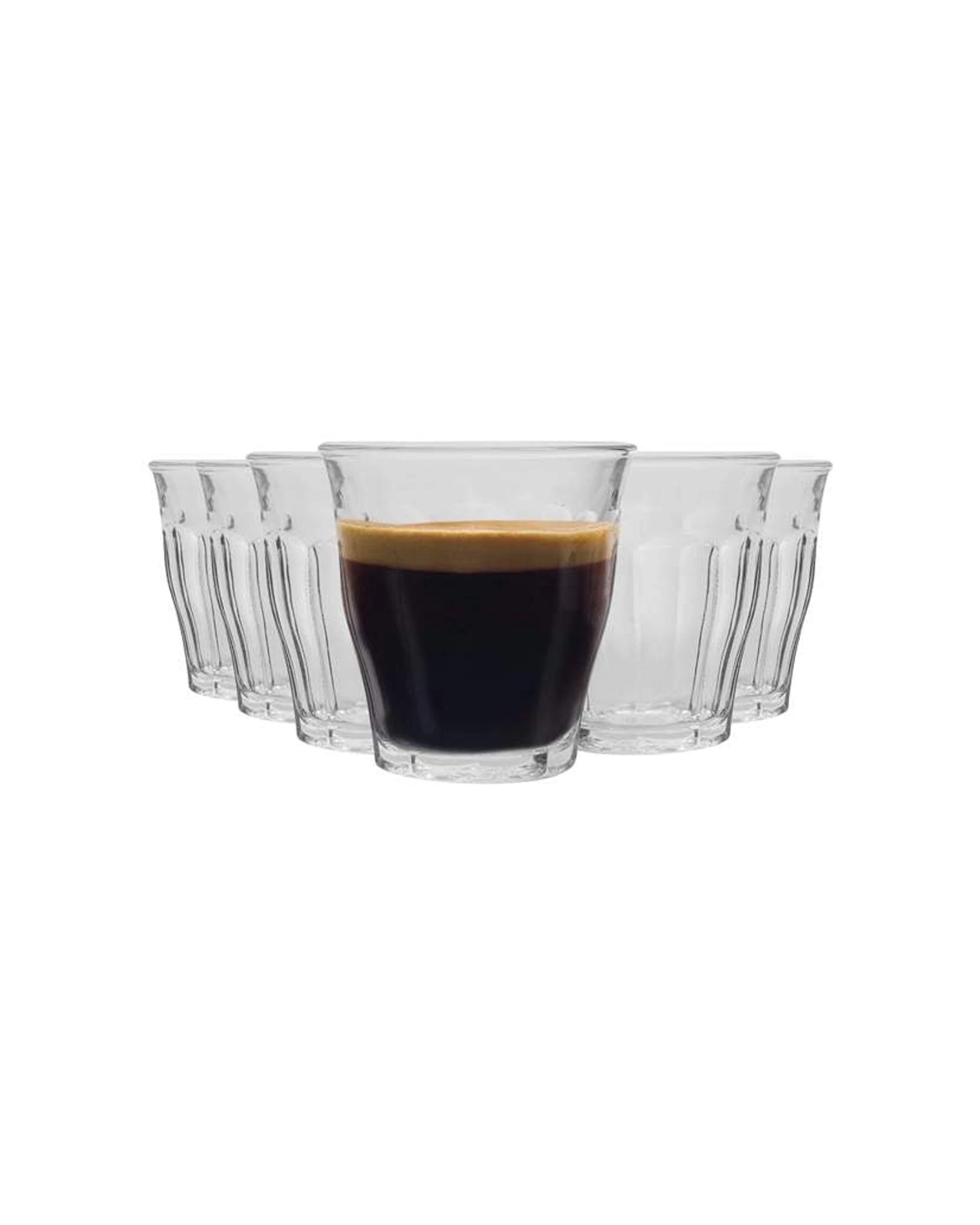 1 Duralex 6 Pack Picardie Flared Tumblers 250ml Tempered Glassware For Everyday - Plain, 1 of 9
