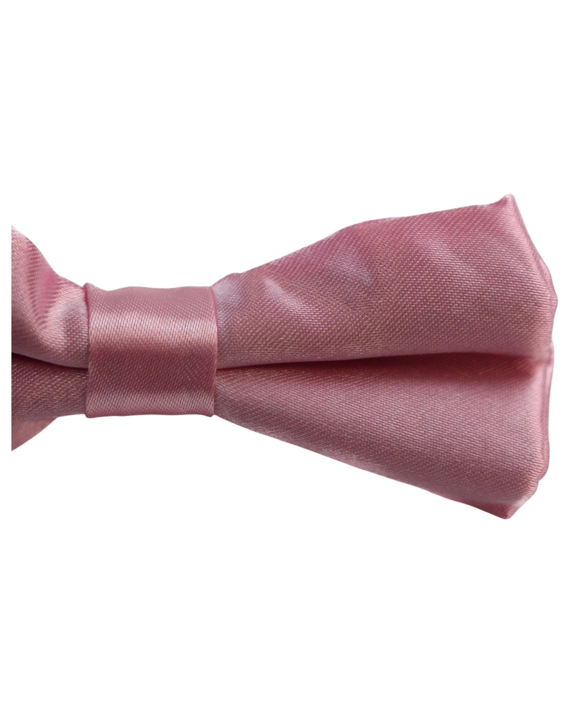 3 Zasel Boys Baby Pink Plain Bow Tie, 3 of 3