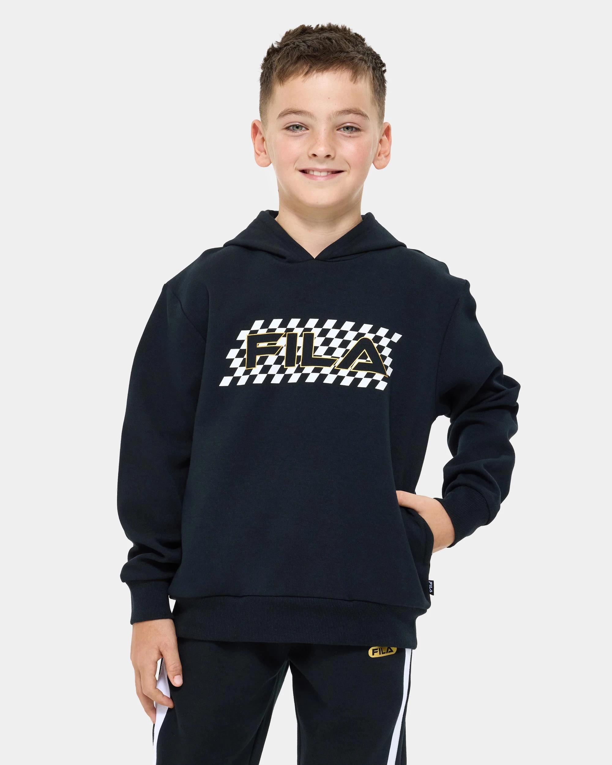 1 Fila Hunter Hoodie BLACK, 1 of 7