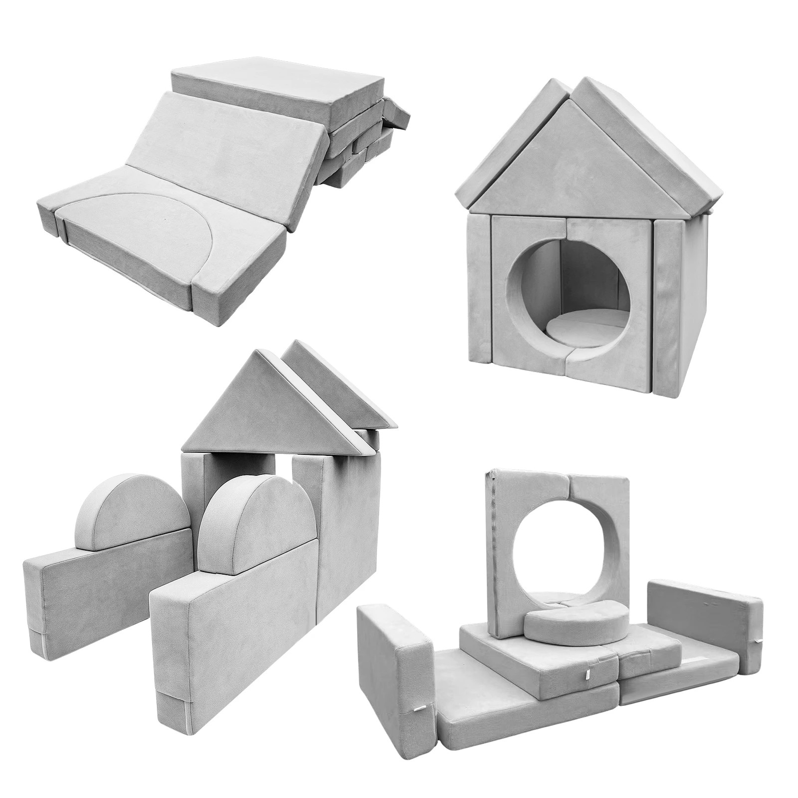 5 Ausway Kids Sofa Play Set Modular Couch 12Pcs, 5 of 7