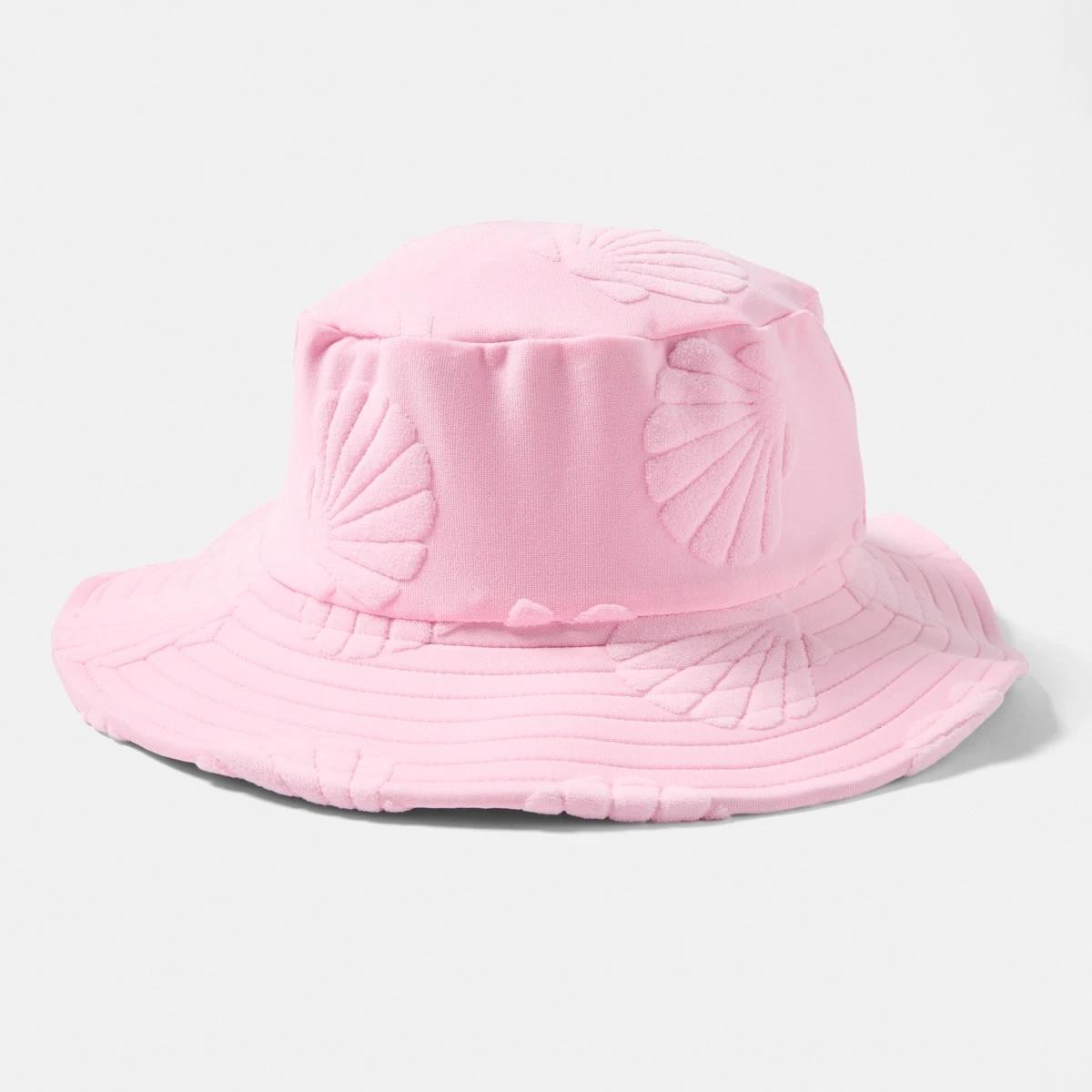1 Swim Hat PINK TERRY SHELL, 1 of 2