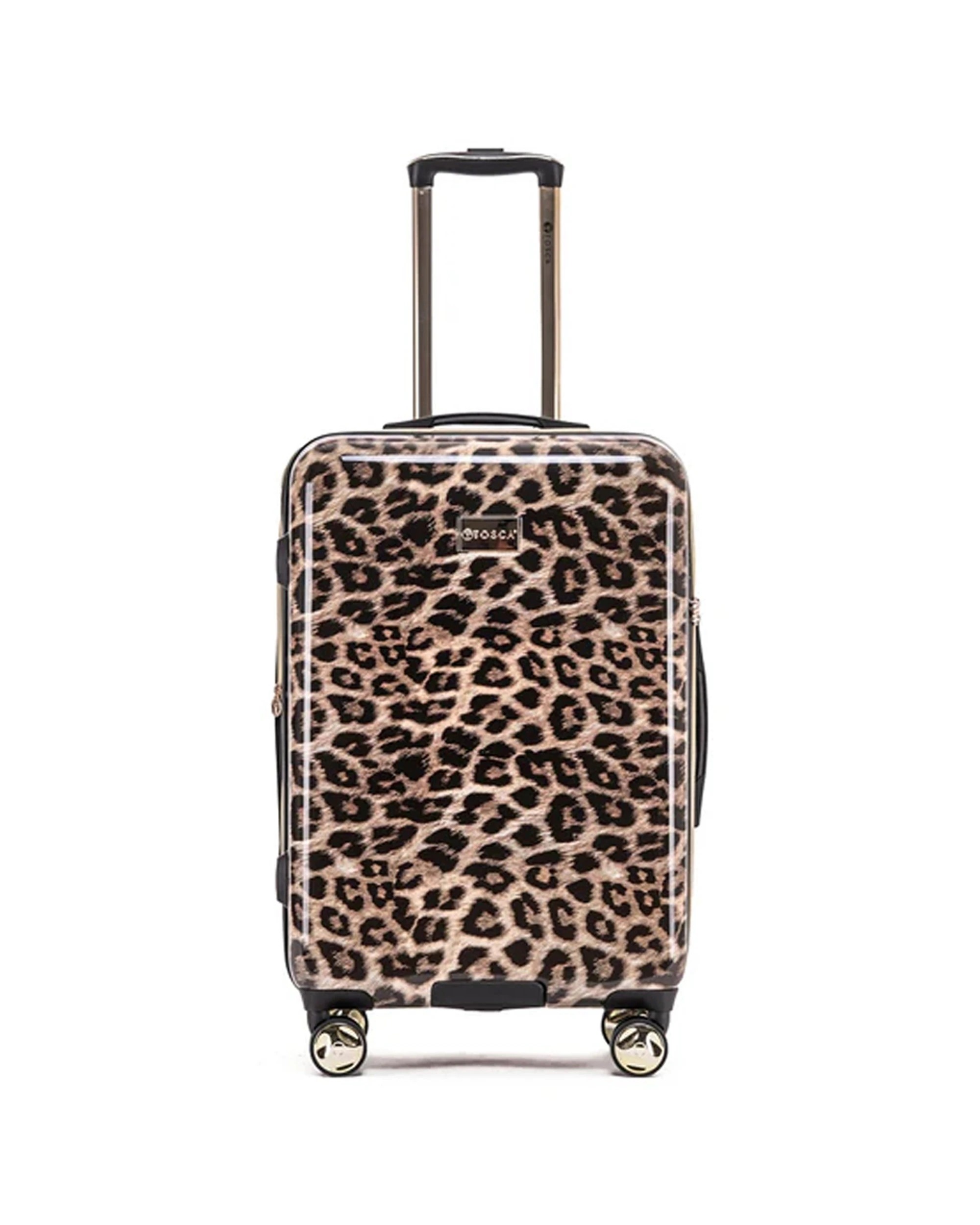 2 Tosca Leopard 25" Checked Trolley Luggage Travel Suitcase - Pattern, 2 of 3