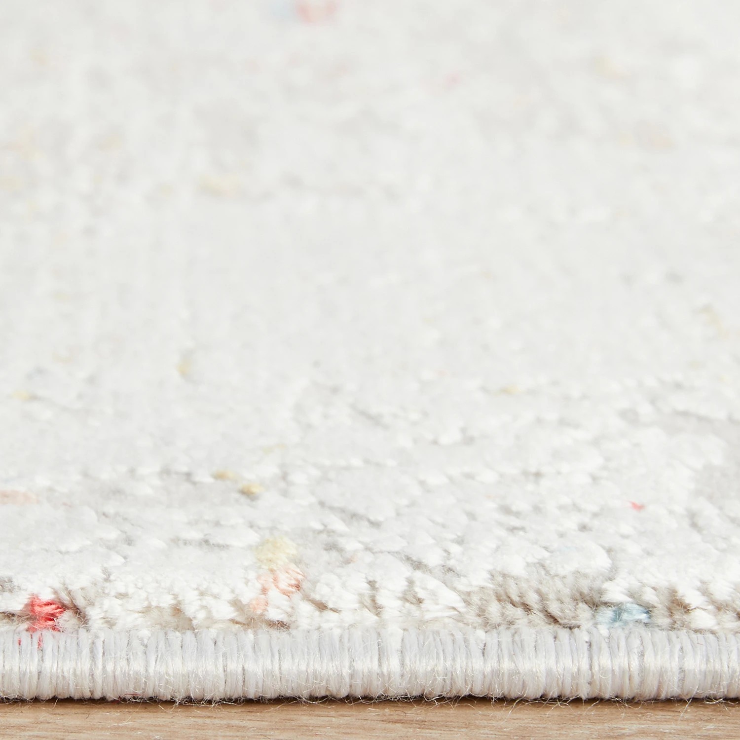 7 Common Ground Rugs Glimmers 109 300x80cm Runner - Medium Bamboo Silk Rug - Bone - Multi, 7 of 9