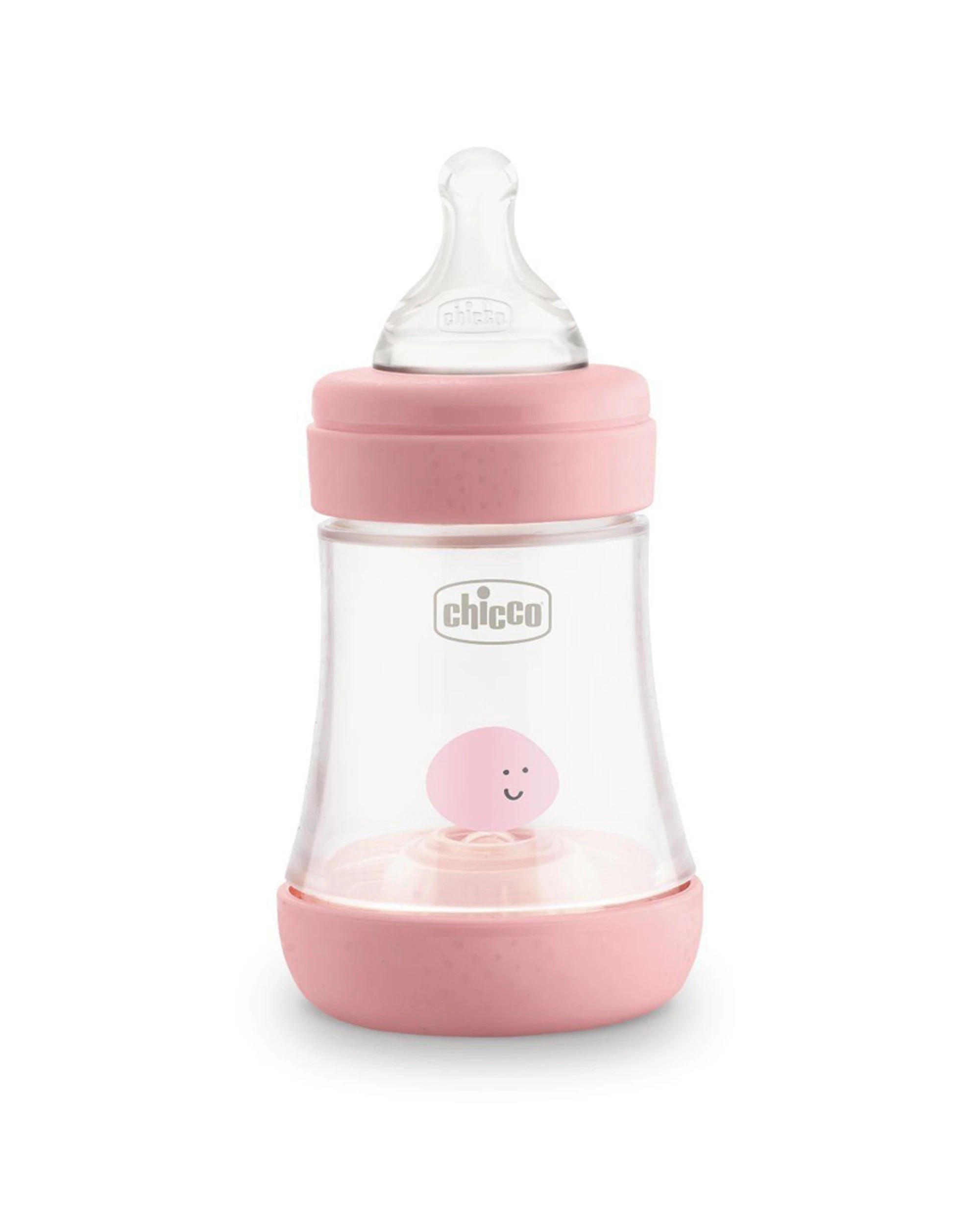 1 Chicco Nursing Baby Perfect5 150ml Feeding Bottle Slow Teat 0m Plus Anti Colic - Pink, 1 of 1