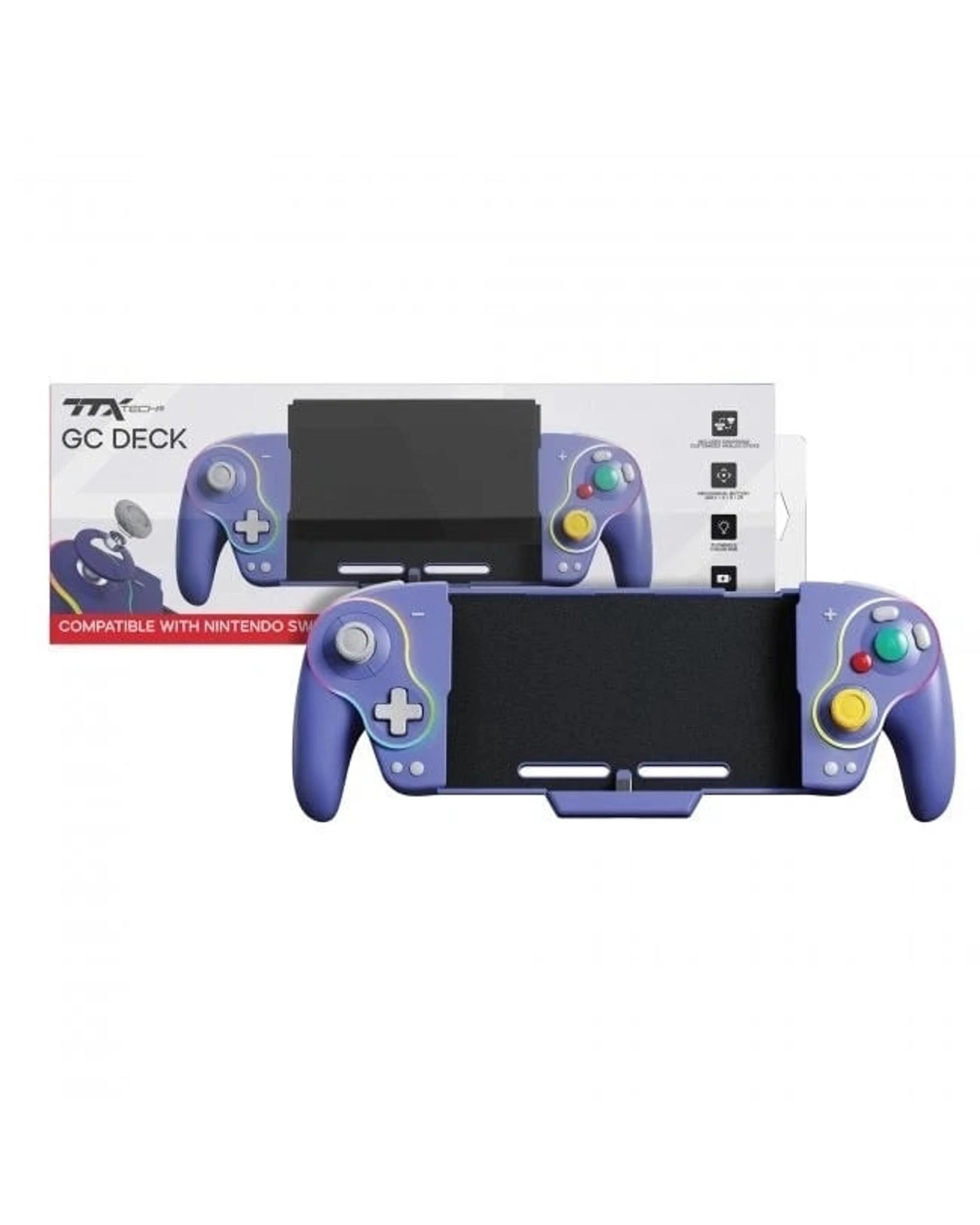 1 TTX Tech GC Deck for Switch and Switch OLED - Purple, 1 of 5