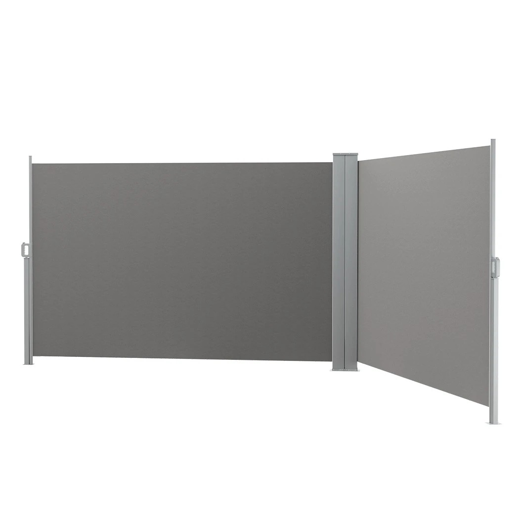 1 Instahut Side Awning Sun Shade Outdoor Retractable Privacy Screen 2X6M - Grey, 1 of 6