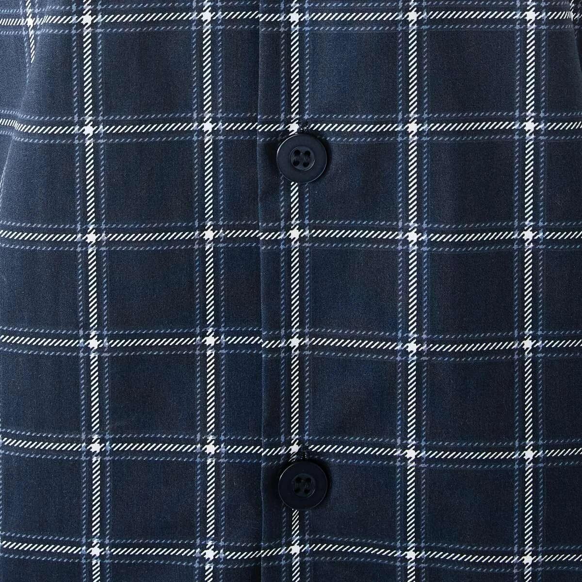 7 Short Leg Woven Pyjama Set COTTERS CHECK, 7 of 9