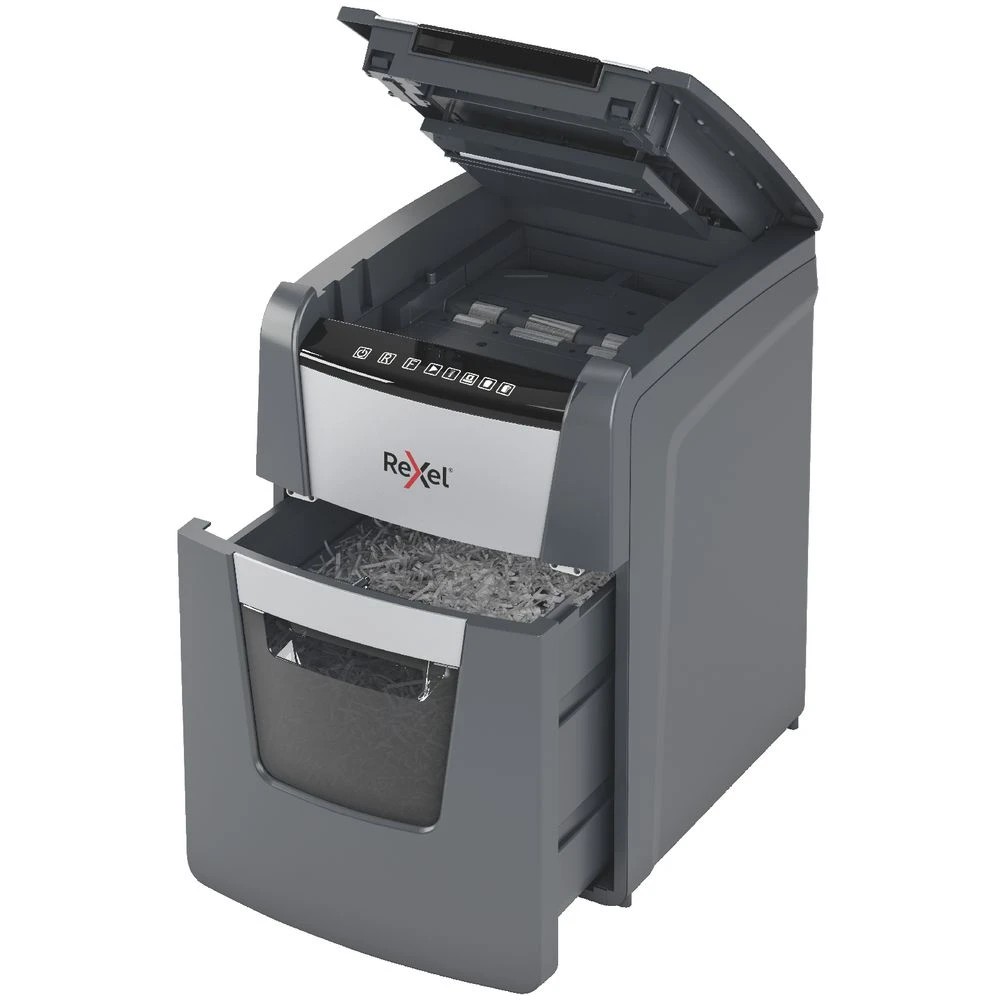 4 Rexel Optimum 100M AutoFeed Shredder, 4 of 5
