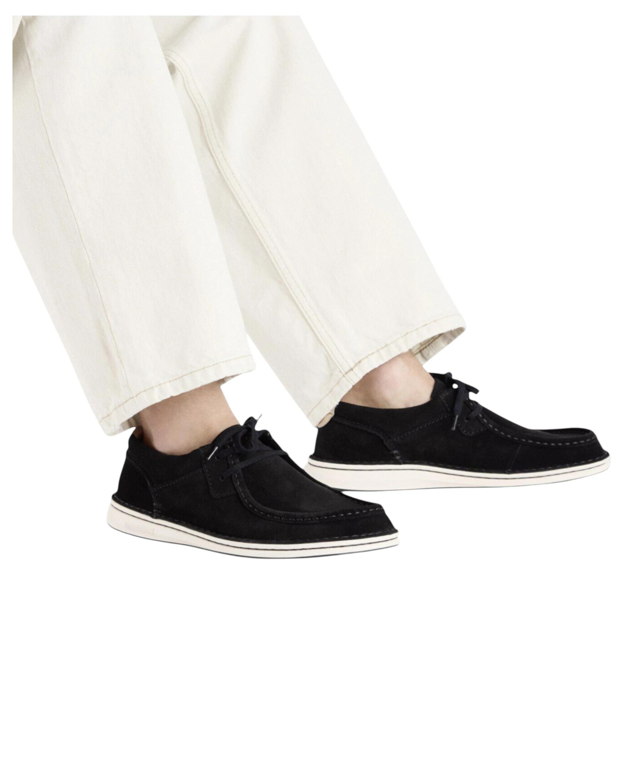 5 Birkenstock Mens Pasadena Suede Leather Casual Sneaker BLACK, 5 of 8