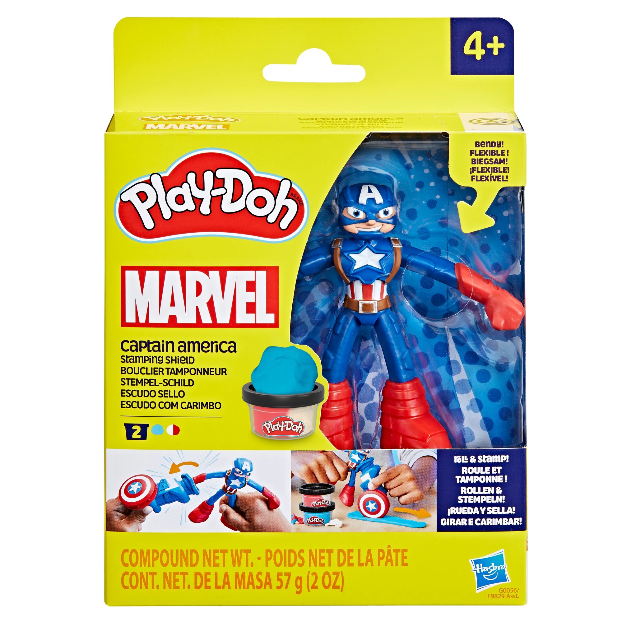1 Play-doh Marvel Captain America Stamping Shield Playset
 - Multi, 1 of 4