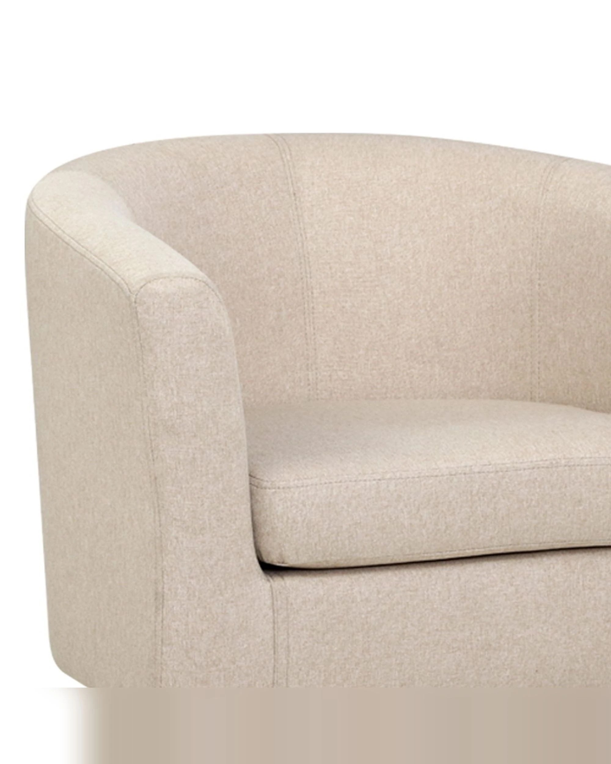 3 Artiss Armchair Tub Chair  Abby - Beige, 3 of 4
