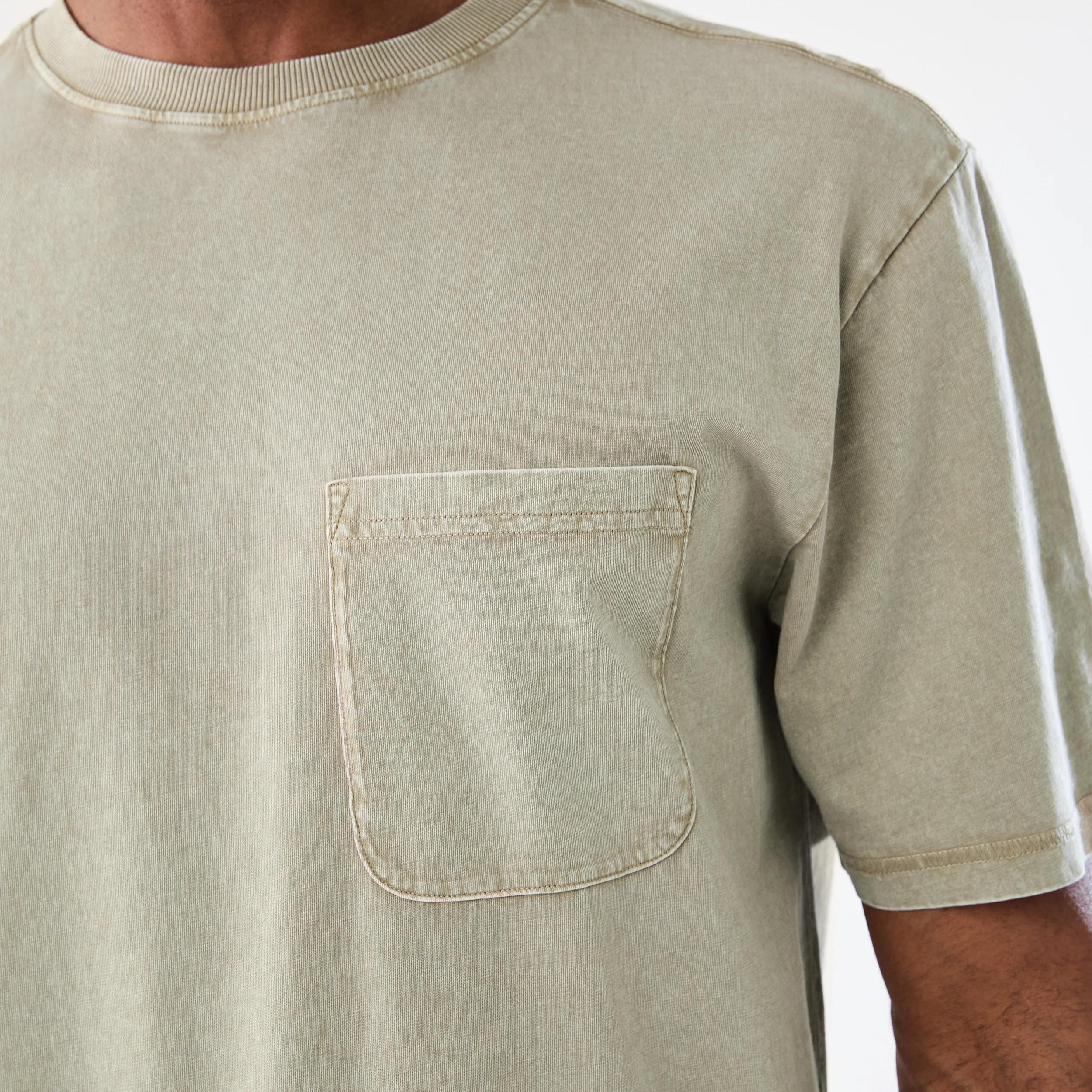 5 Garment Dyed T-shirt Bge Almnm, 5 of 6