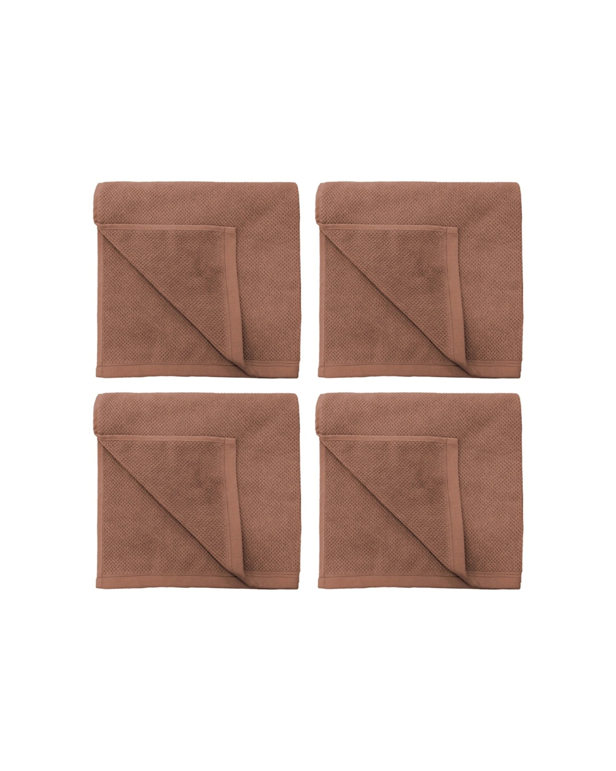 1 Bambury Angove 600gsm Soft Absorbent Cotton Bath Towel 4PK 70x140cm - Pink, 1 of 5