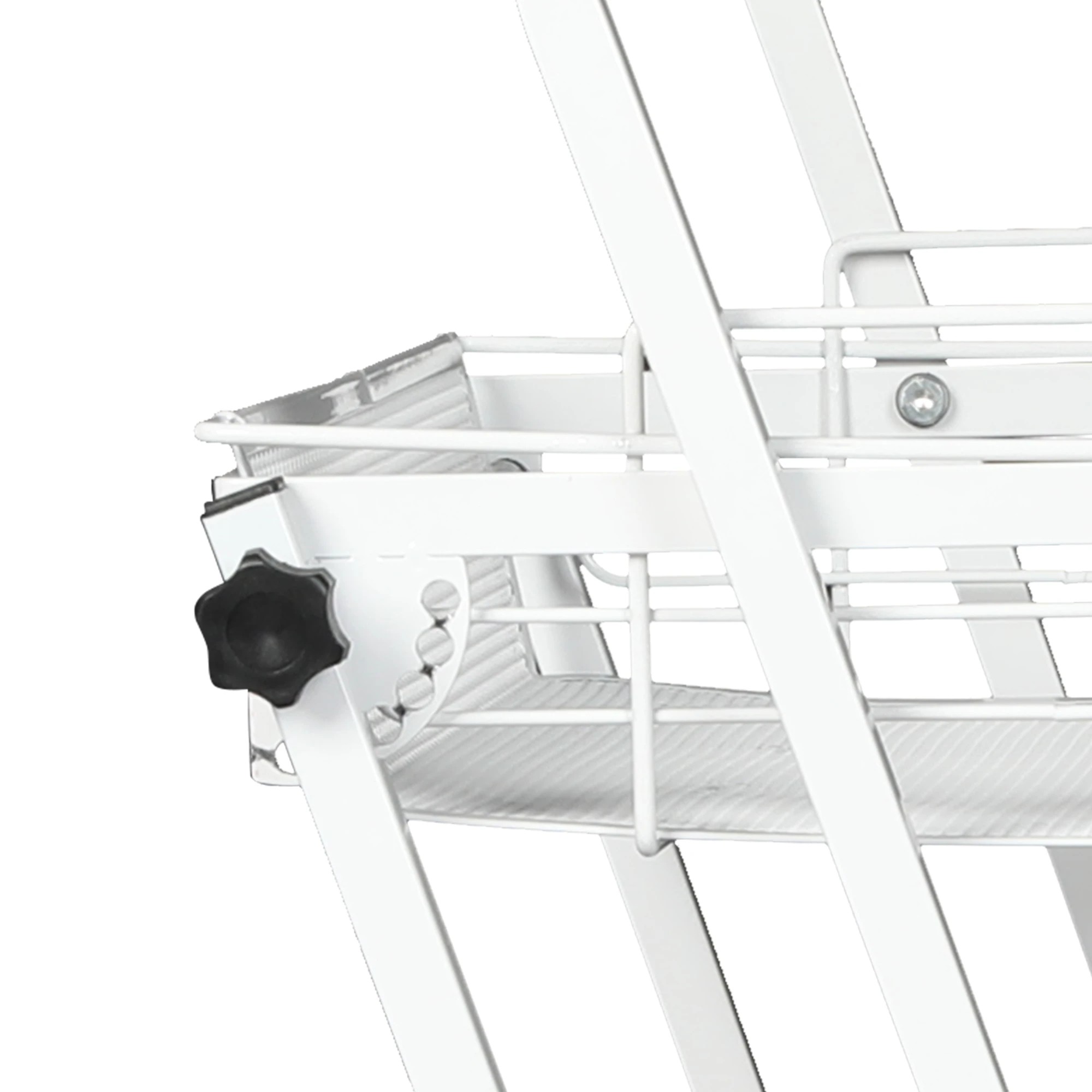 2 Levede Swivel Storage Trolley Cart 3 Tiers, 2 of 6