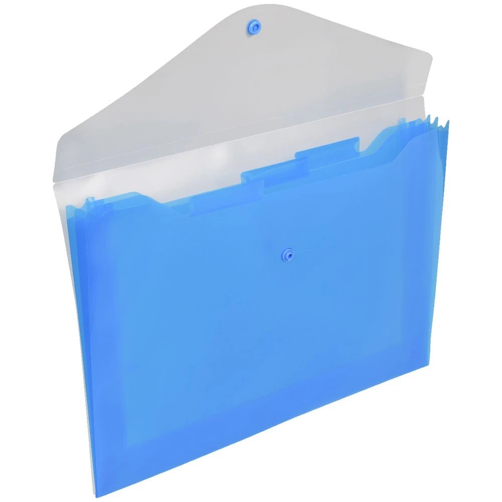 2 J.Burrows Tri Document Wallet Aqua, 2 of 3