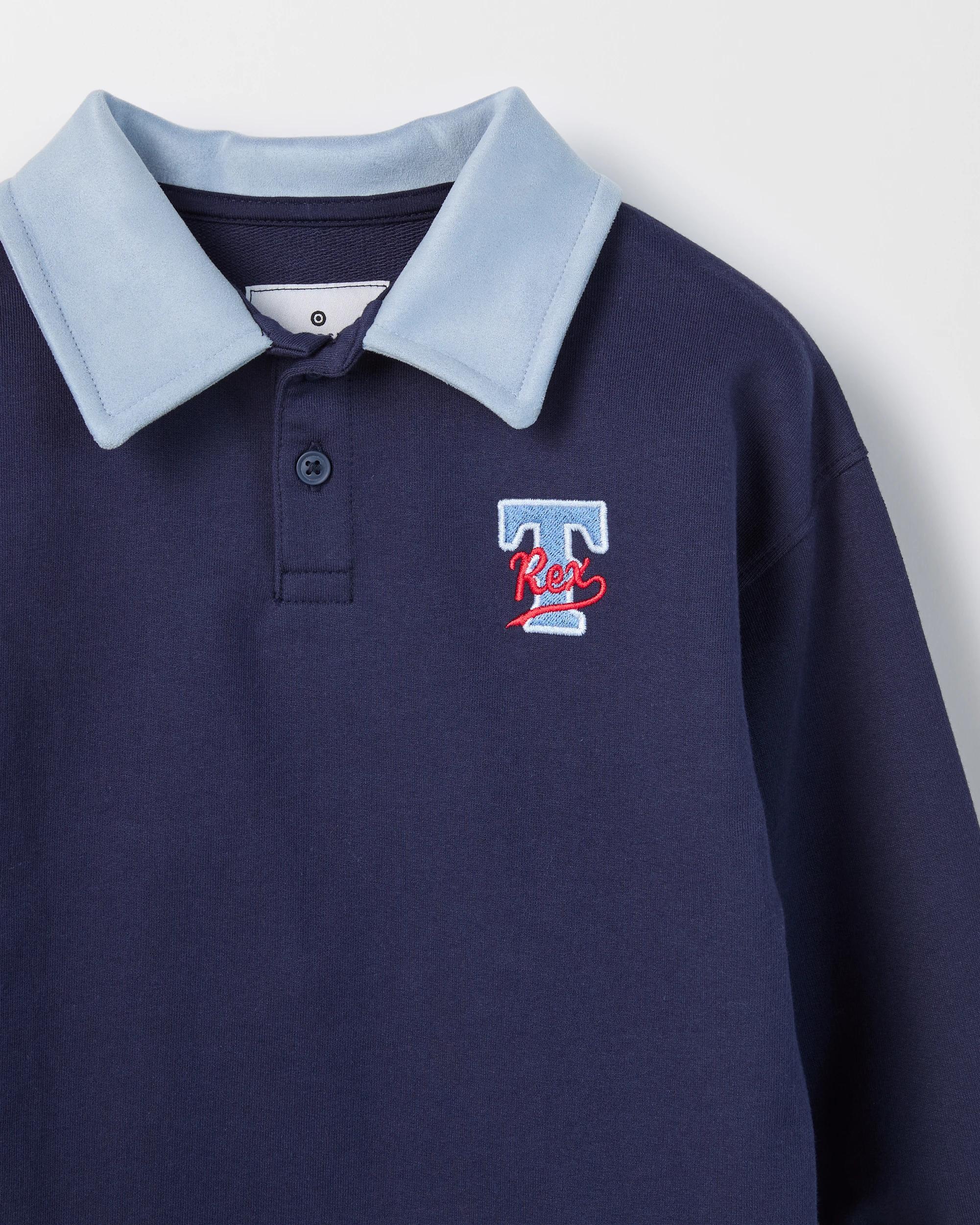 6 Target Kids Australian Cotton Rugby Top NAVY BLUE, 6 of 7