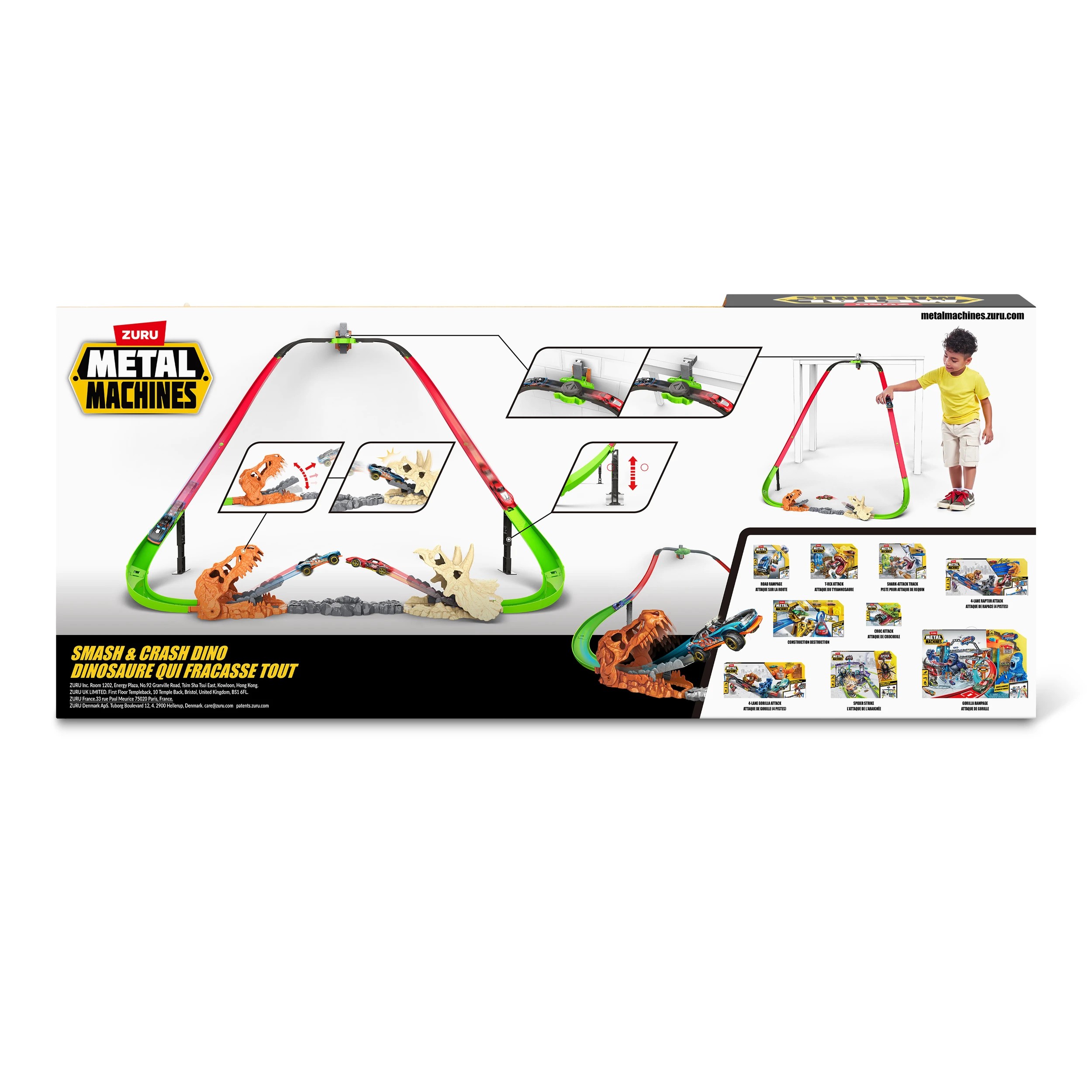 6 Zuru Metal Machines Smash and Crash Dino Playset, 6 of 6