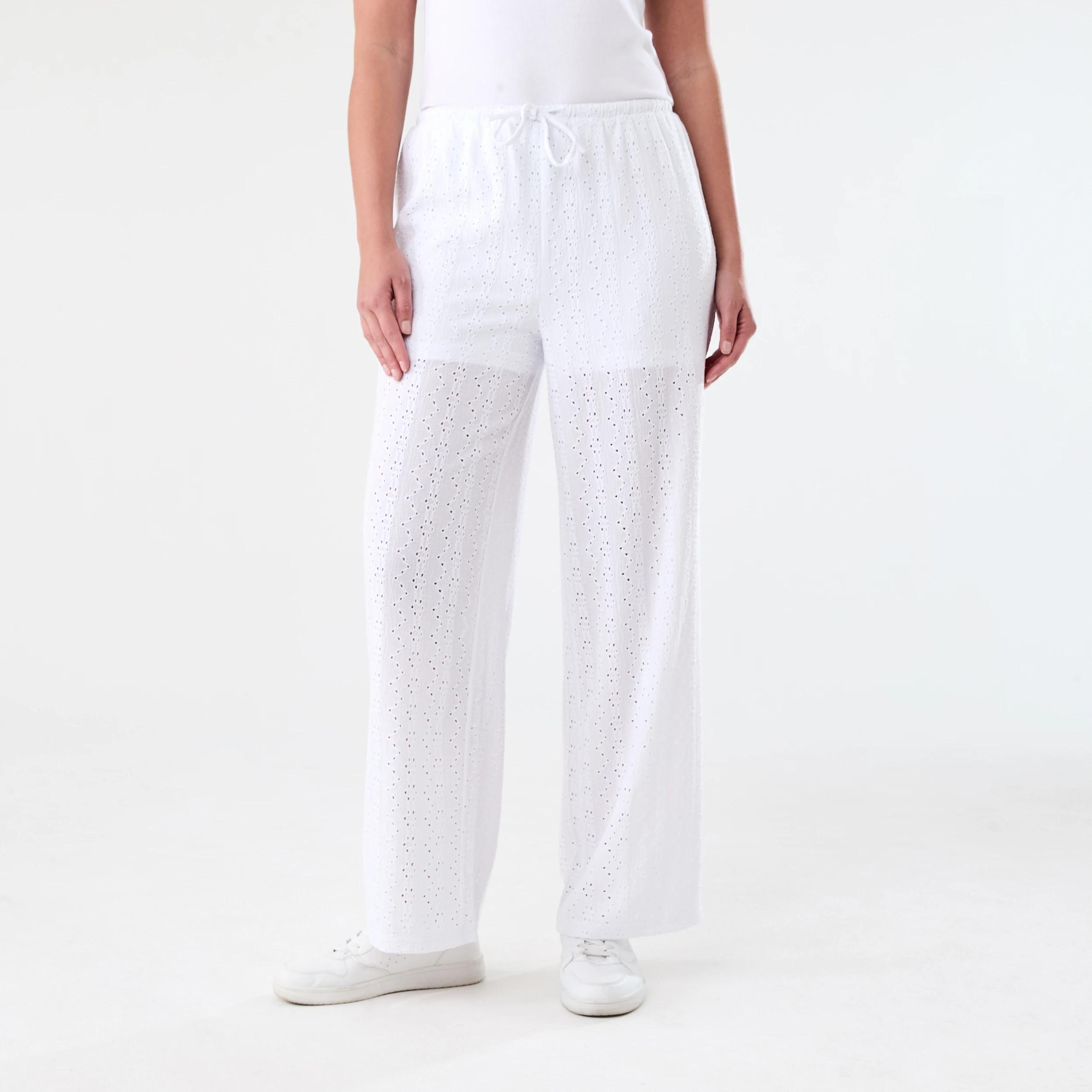 1 Broderie Pants White, 1 of 5