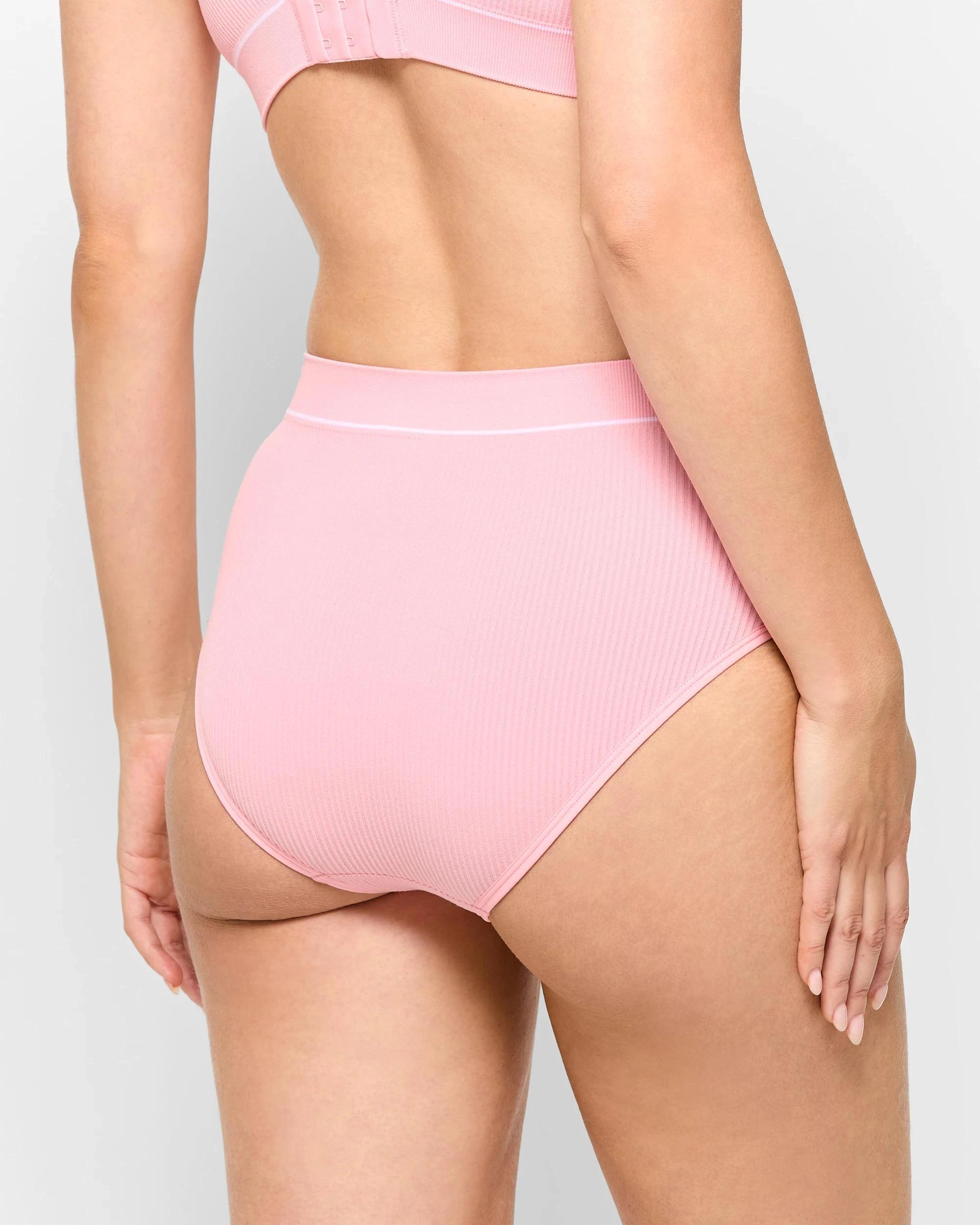 4 Womens Retro Rib Hi Hi Briefs - Bonds SUGAR SYRUP, 4 of 4
