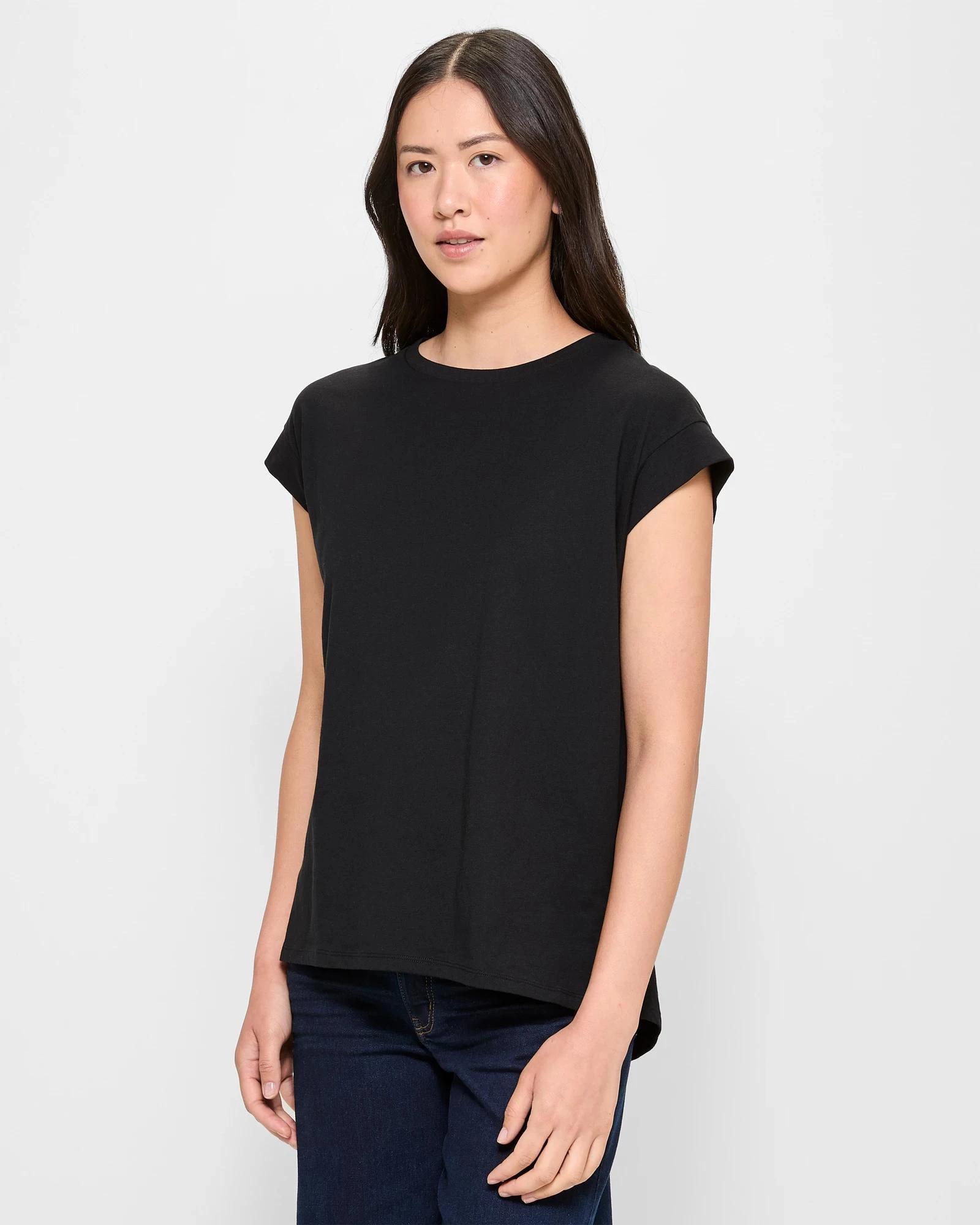 3 Target Australian Cotton Muscle T-Shirt BLACK, 3 of 5