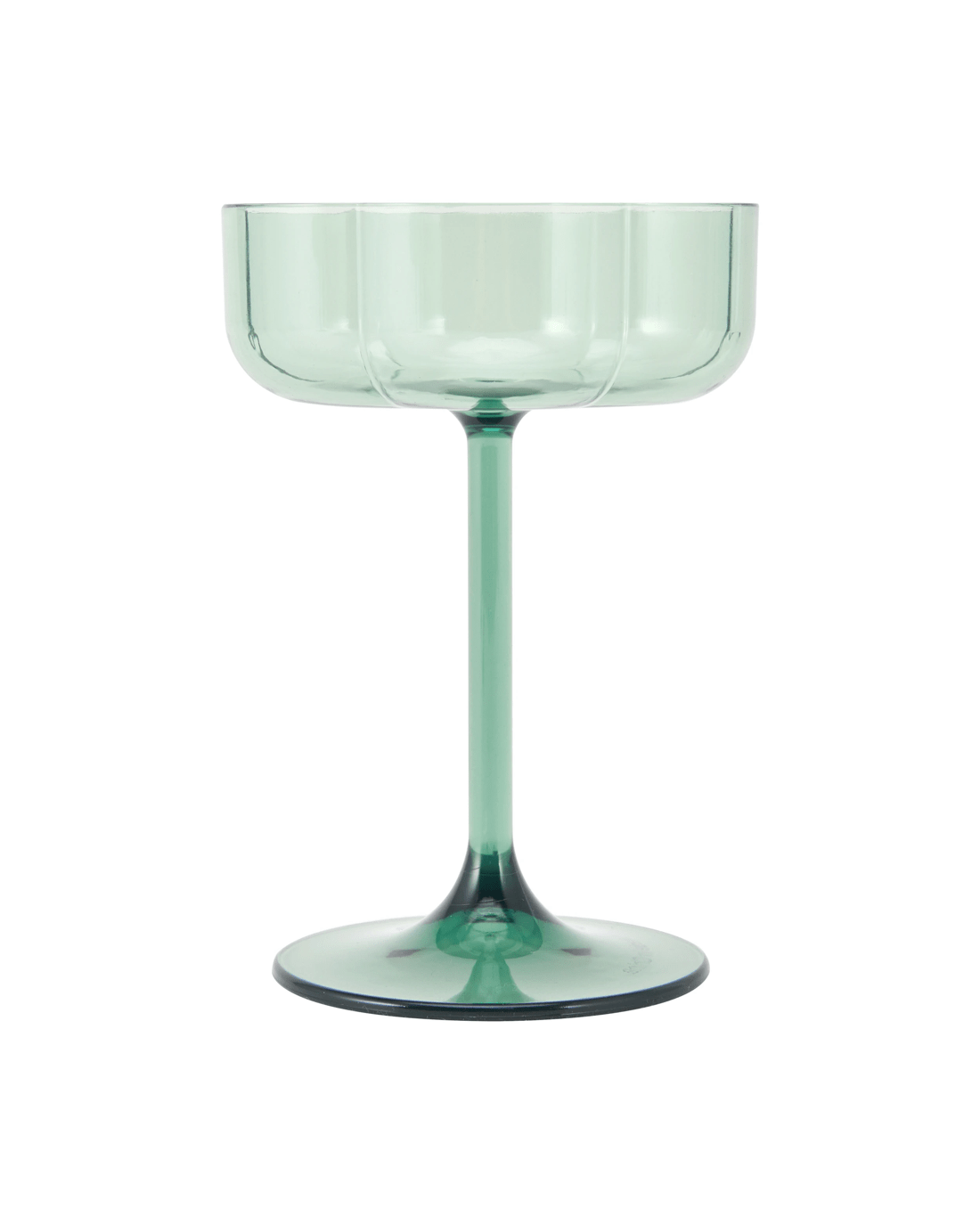 2 4 Green Acrylic Ripple Cocktail Glasses, 2 of 4
