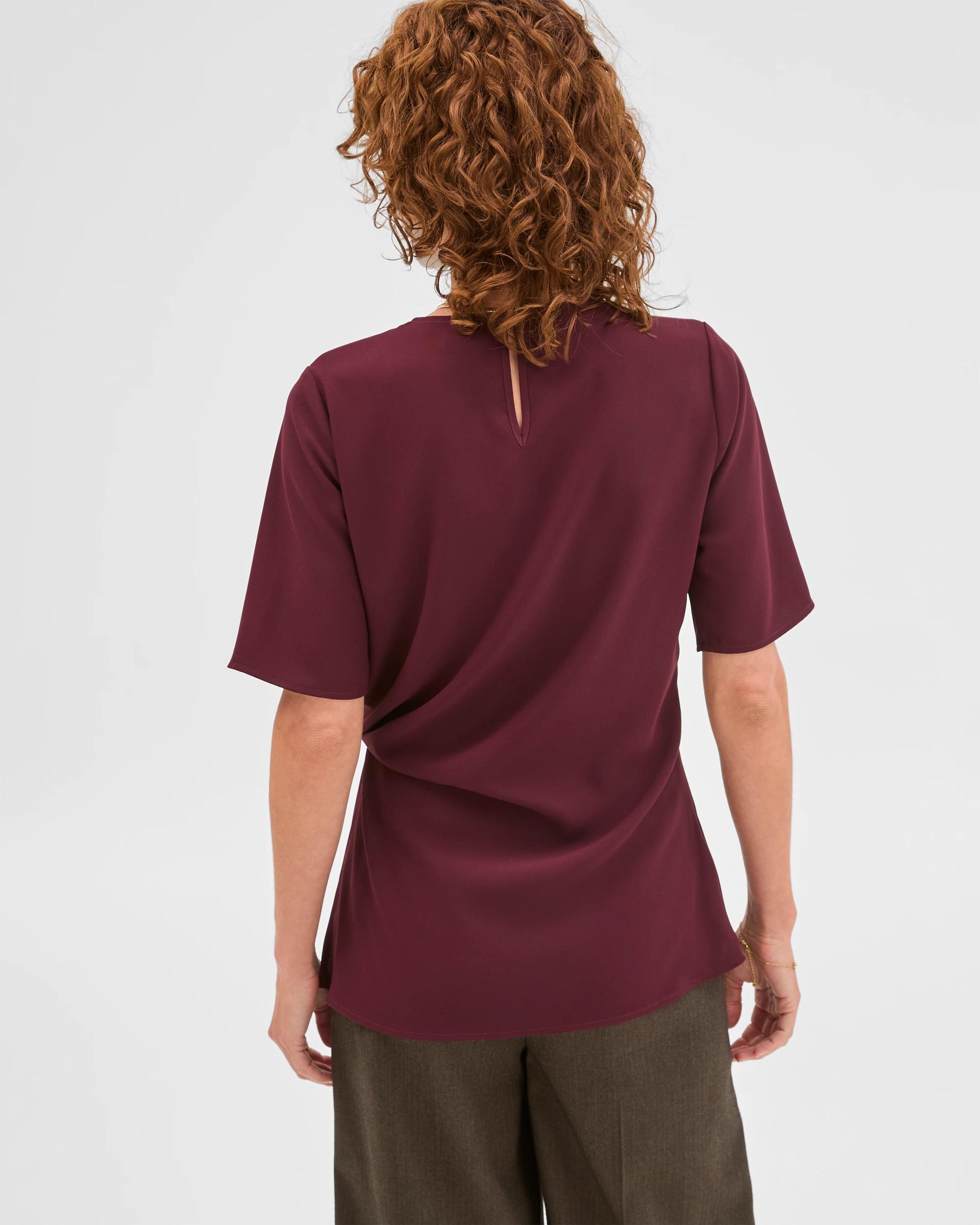 7 Preview Short Sleeve Knot Detail Blouse PINOT, 7 of 7