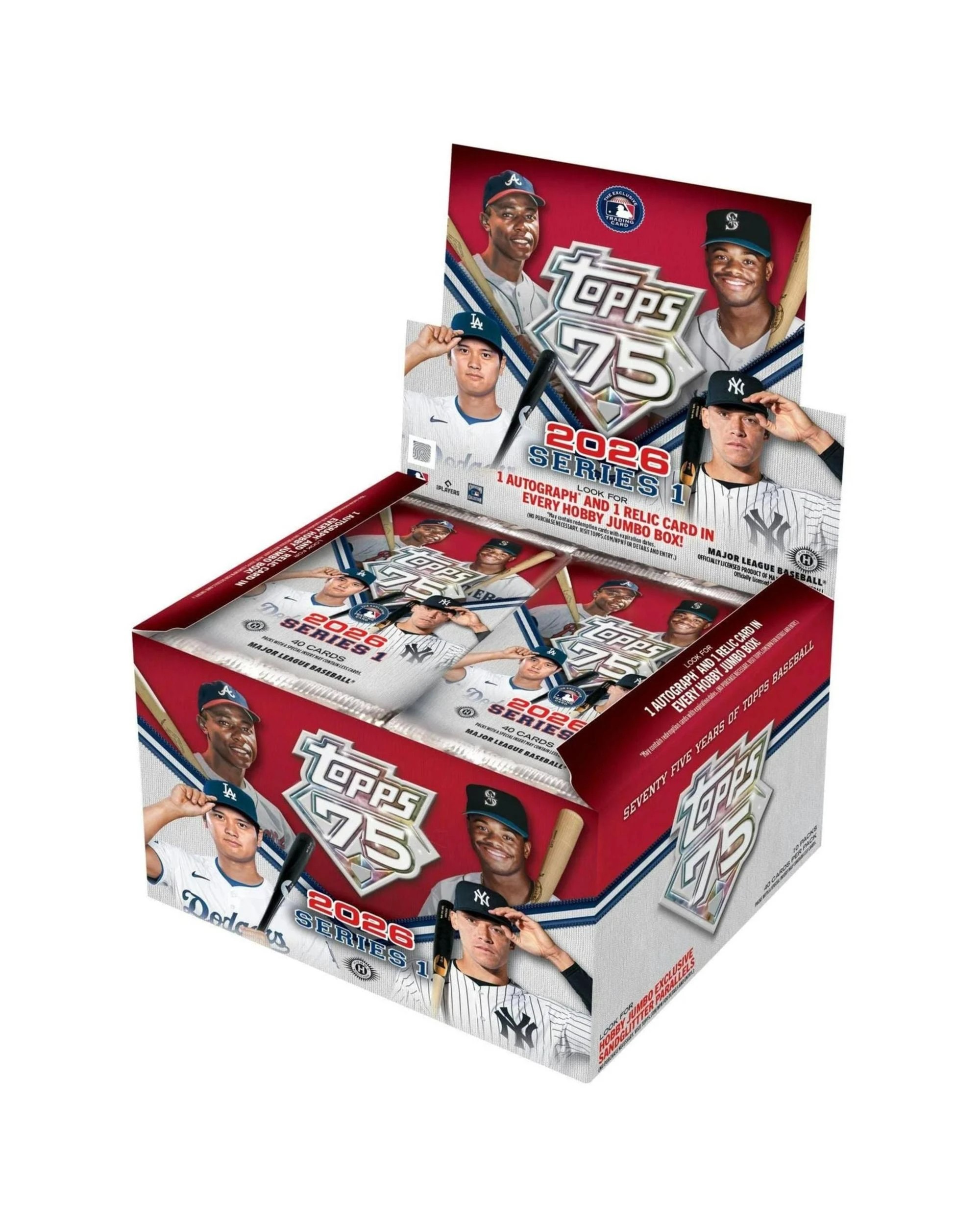 1 Topps 2026 MLB Series 1 Baseball Jumbo Box, 1 of 10