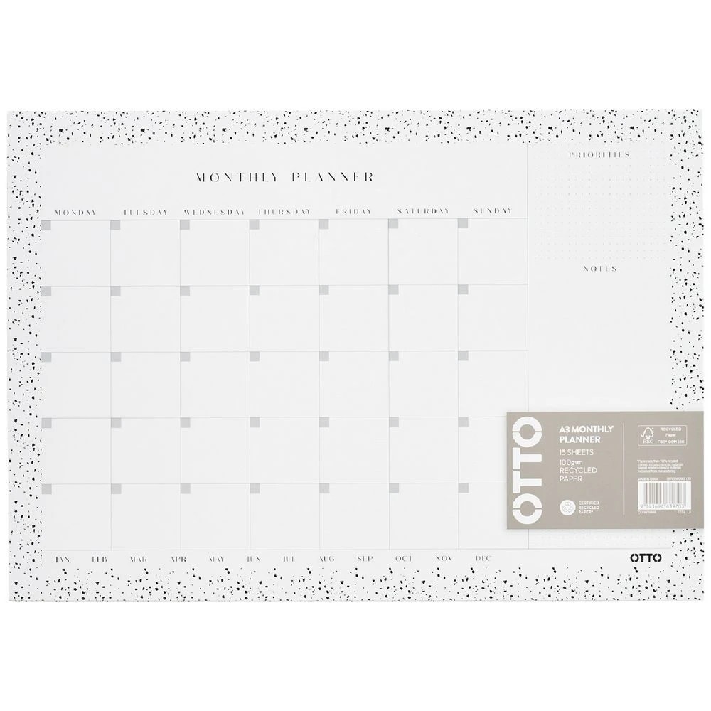 1 Otto A3 Monthly Desk Planner, 1 of 2