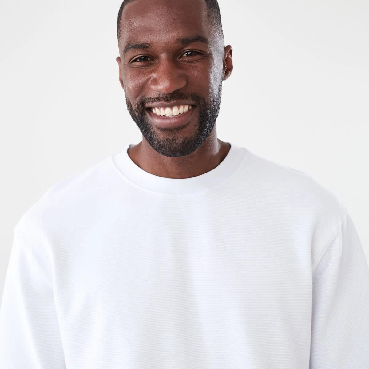 4 Oversized Ottoman T-shirt White, 4 of 5